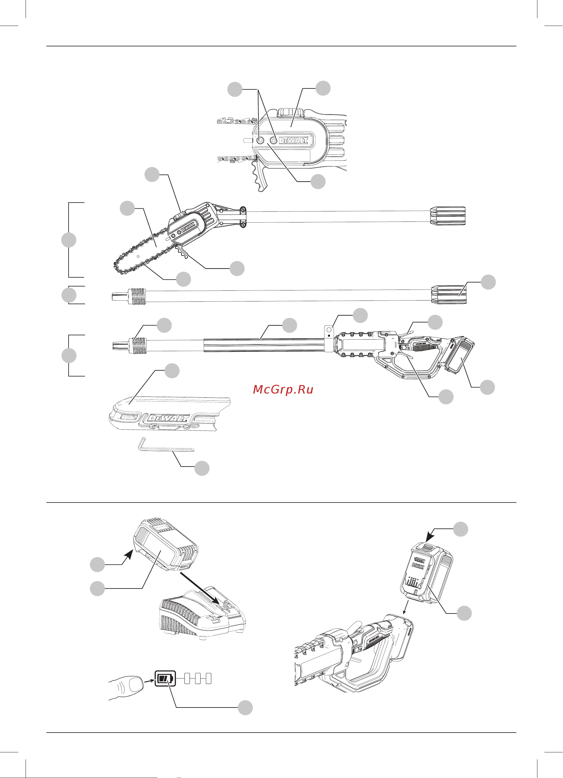 Dewalt DCMPS567N Инструкция к Dewalt DCMPS567N онлайн [3/62] 852286