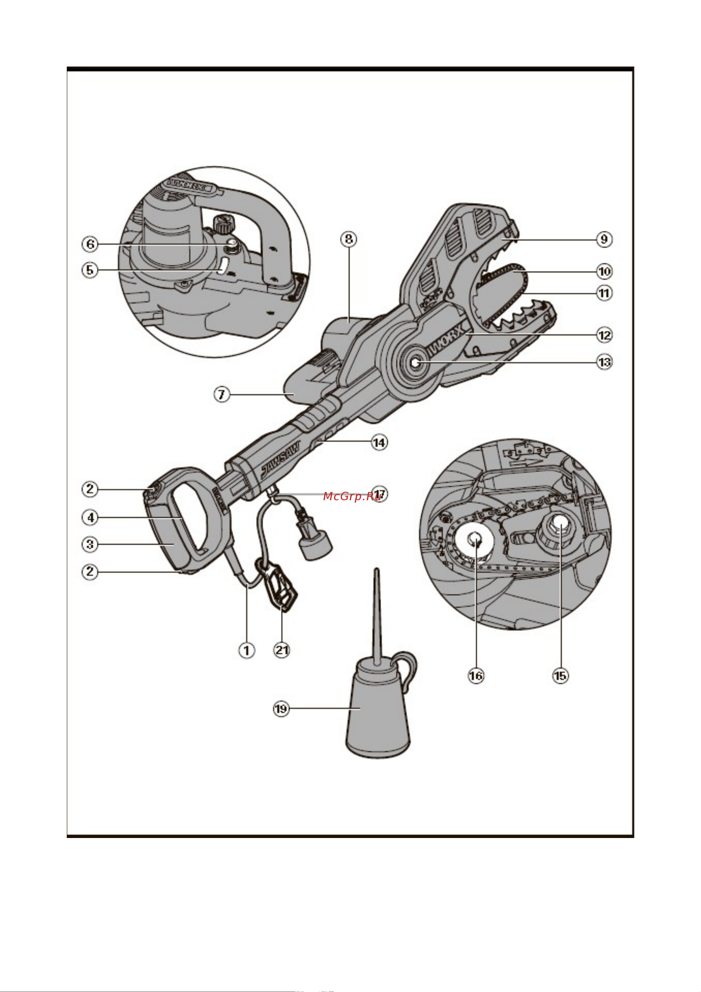 Worx JAWSAW WG307E Инструкция к WORX JAWSAW WG307E онлайн [5/20] 852301