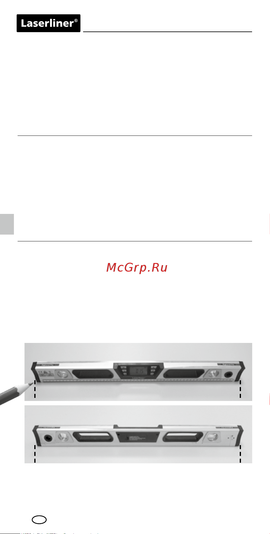 Laserliner DigiLevel Pro 40 081.270A Инструкция к товару онлайн [6/36] 852363