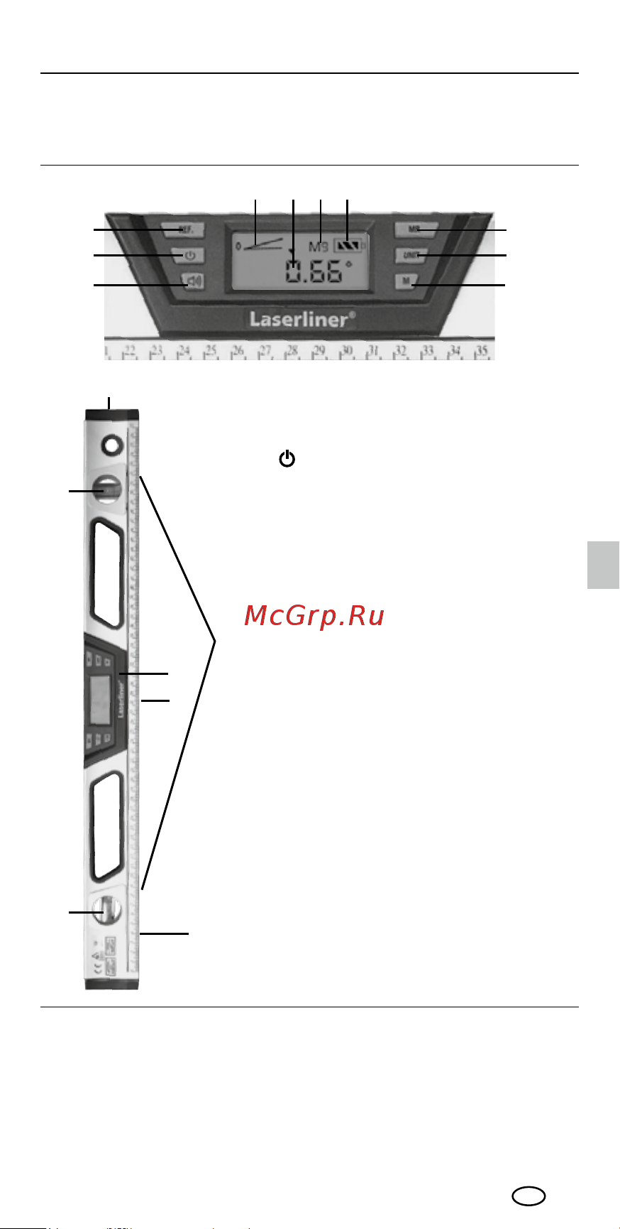 Laserliner DigiLevel Pro 40 081.270A Инструкция к товару онлайн [9/36] 852363