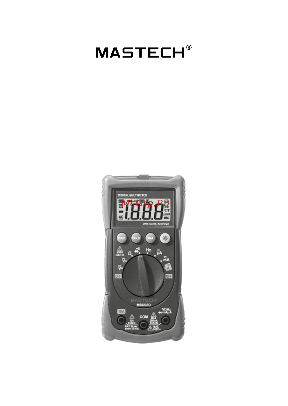 Mastech MS8233D 00-00007378 Инструкция к товару онлайн