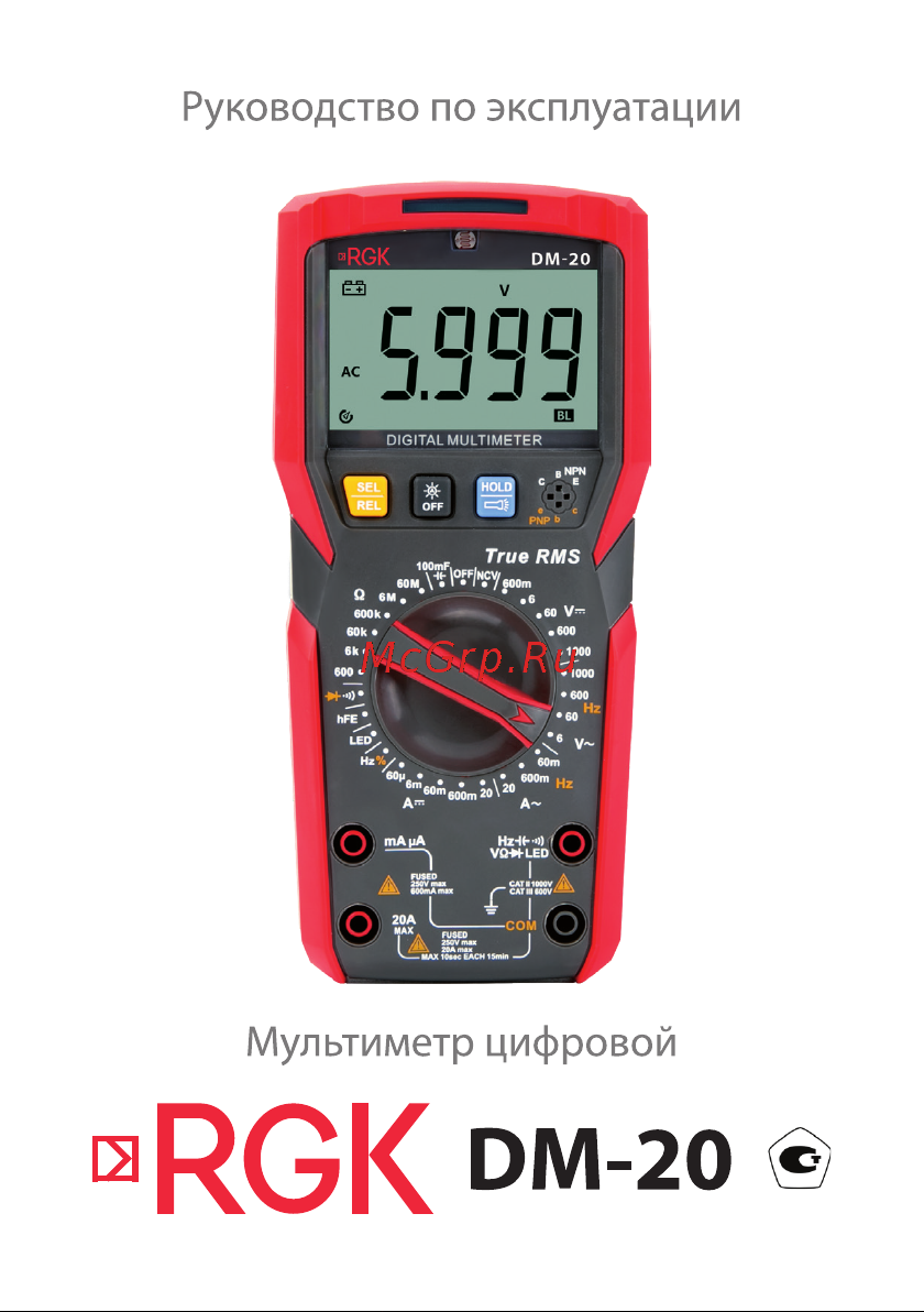 RGK dm-20 с поверкой 779647 Инструкция к товару онлайн