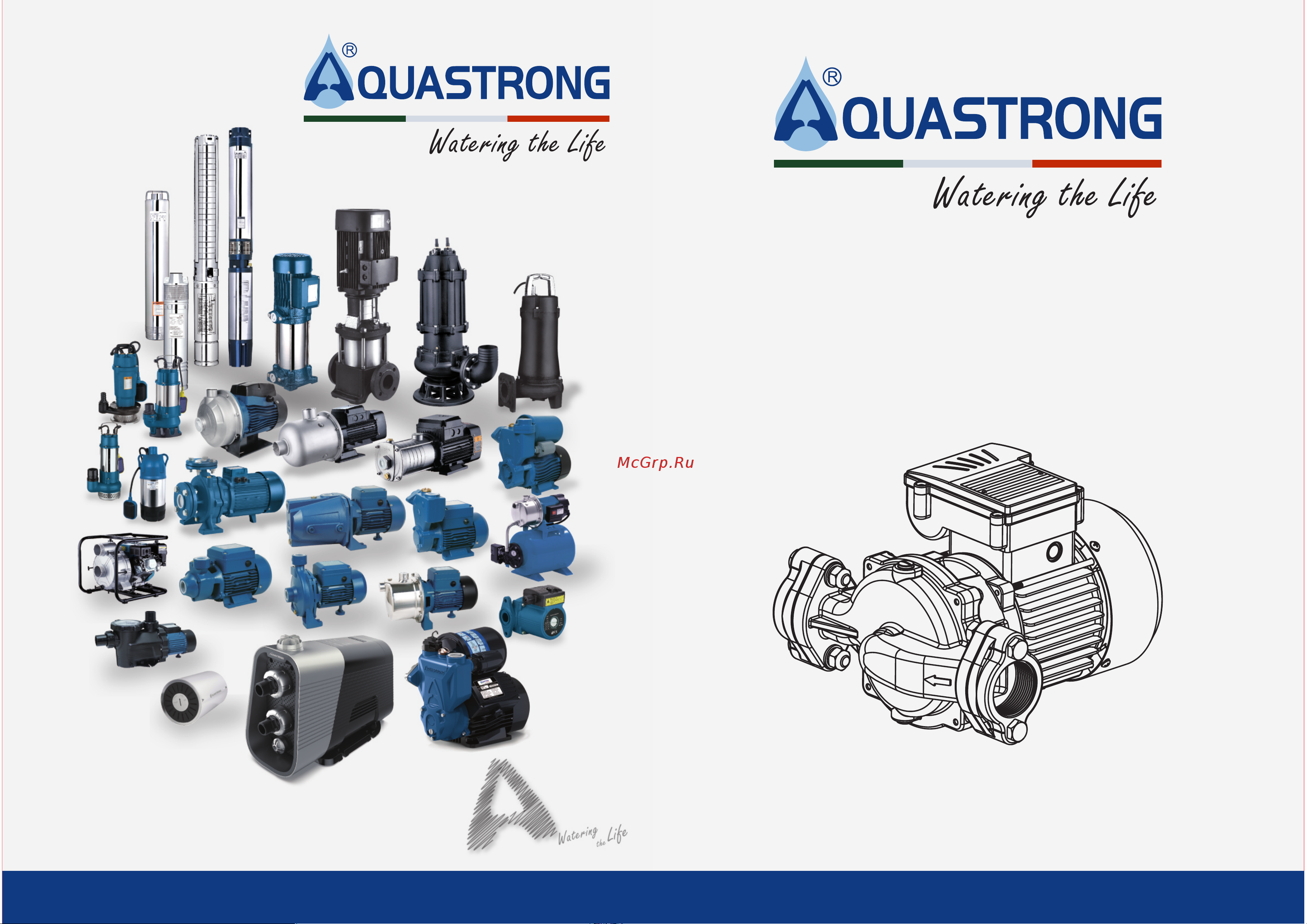 Aquastrong 380В 2,2кВт H34м Q500л/мин EP2200 MANUAL онлайн