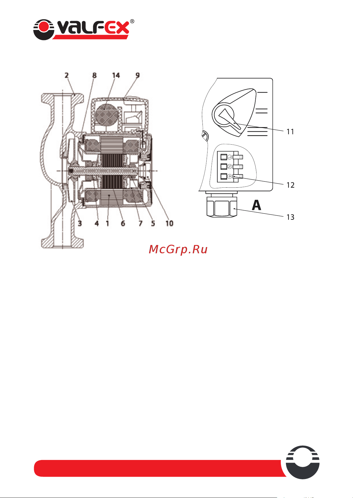 VALFEX VCP 25-60G 180 мм, с гайками RS25/6G-180 Инструкция к Valfex VCP 25-40G RS25/4G-130 онлайн [7/14] 852782