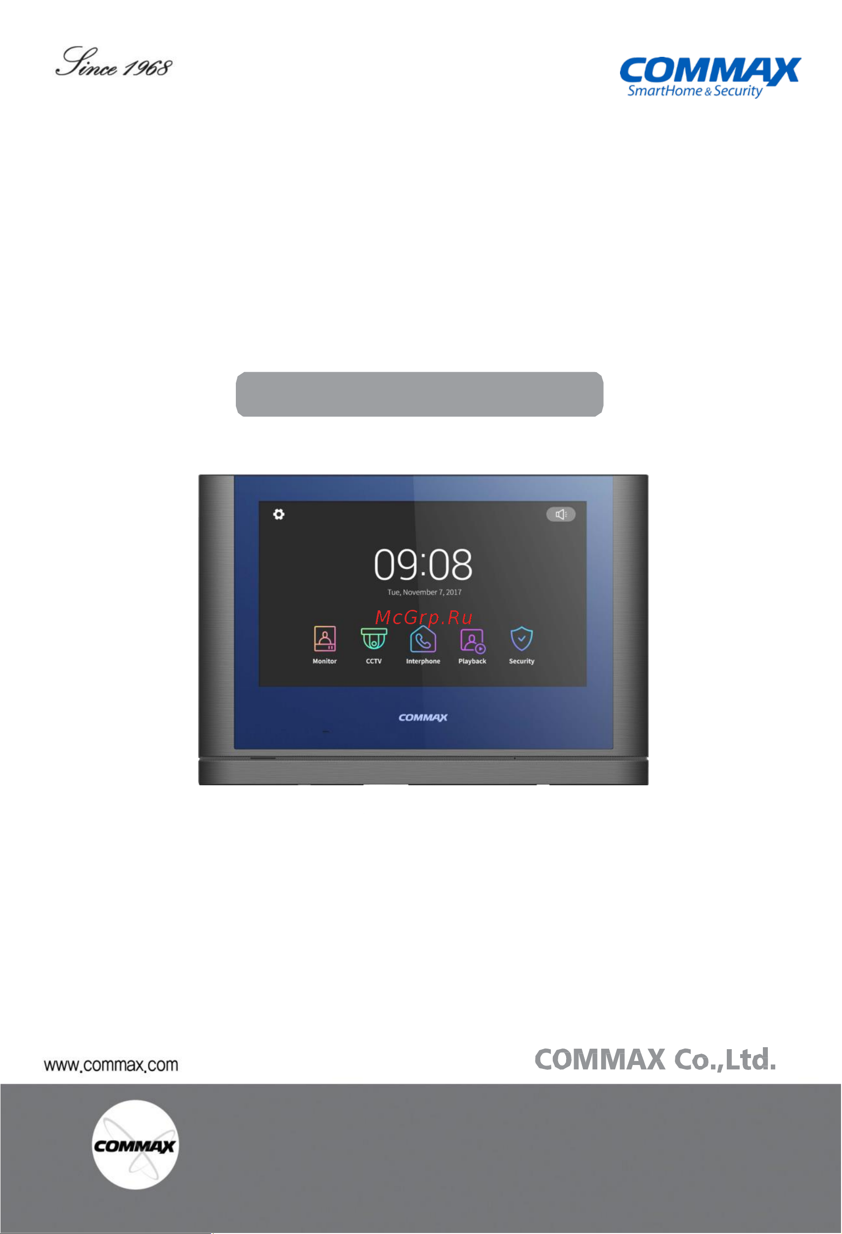 Commax CDV-1024MA (Cерый) CDV-1024MA(METALO-GREY) Инструкция CDV-1024MA онлайн
