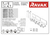 Ravak SD Natural 500 белая X000001051 Инструкция к Ravak SD Natural X000001051