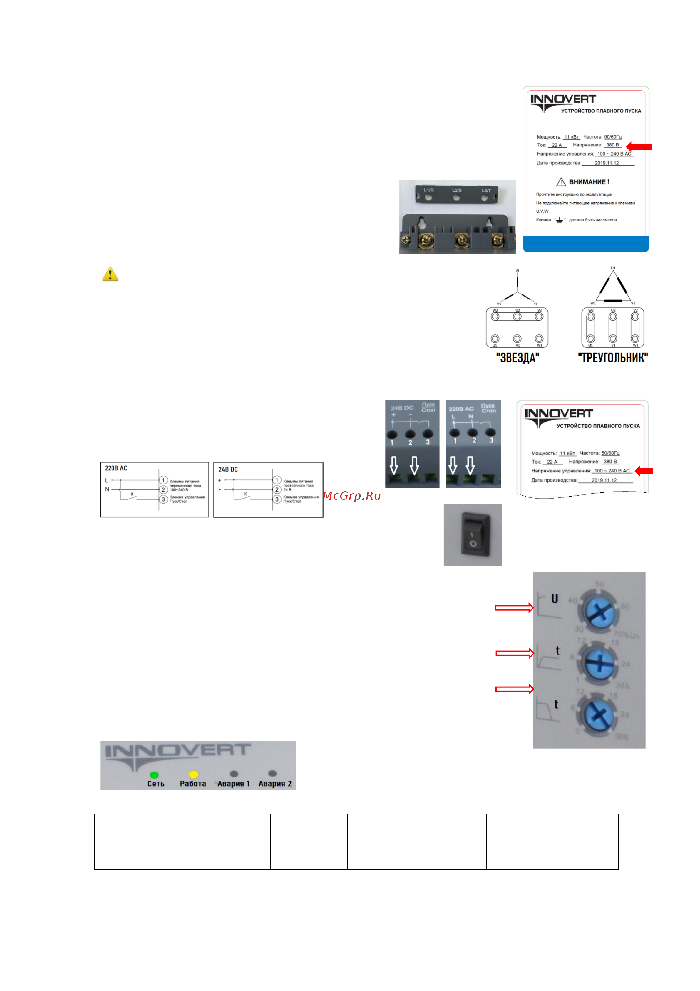Innovert номинальный ток 22 а, питание управления 24в dc, rs-485 SSD113D43ES Быстрый Пуск онлайн