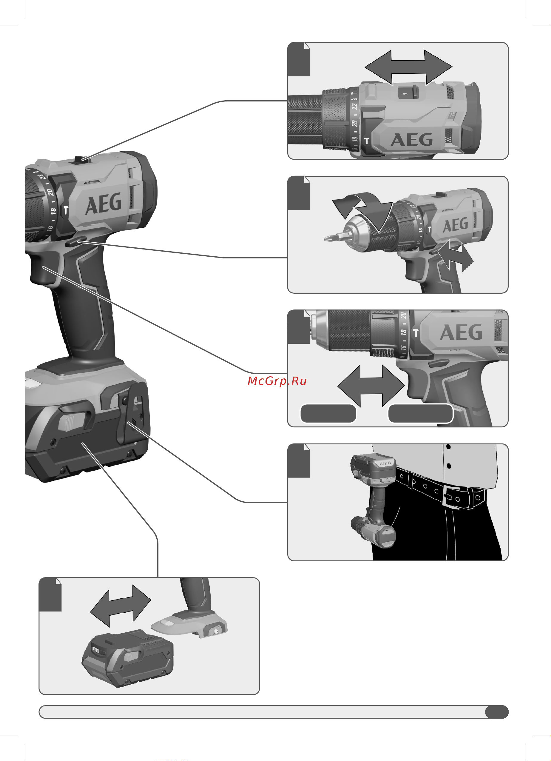 AEG BSB18G4-202C 4935478631 Инструкция к товару онлайн [5/108] 853229