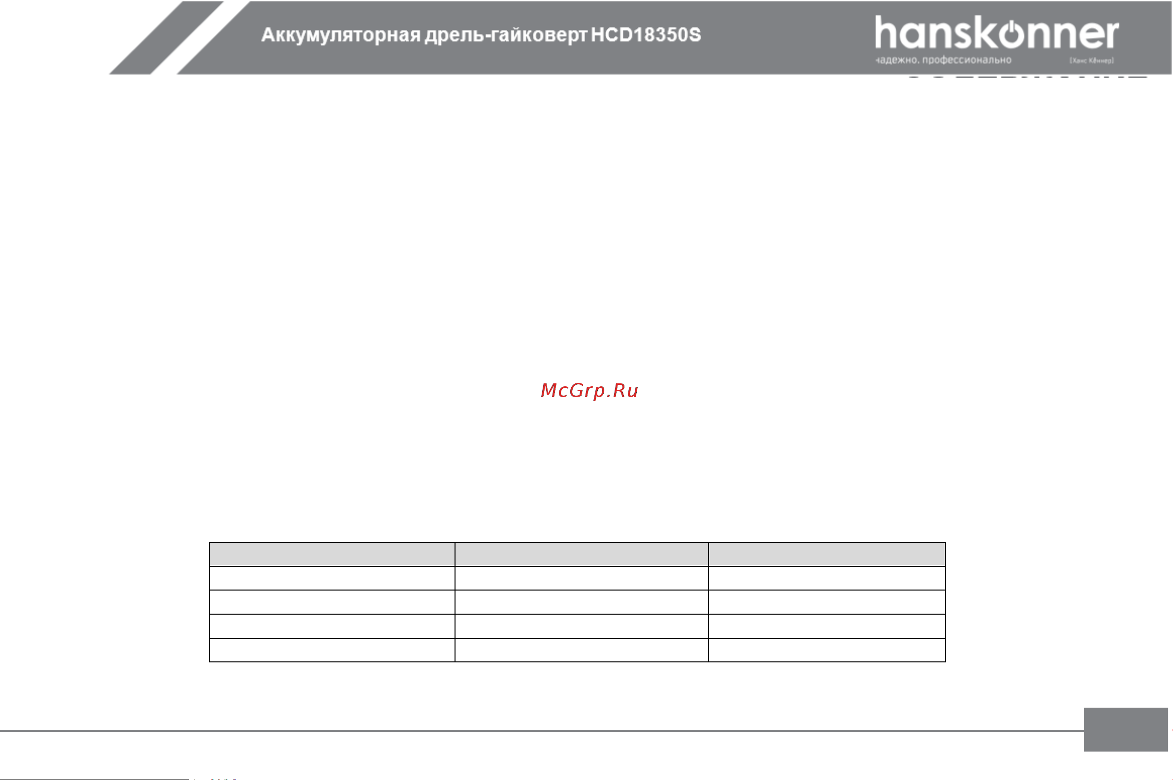 Hanskonner HCD18350S Инструкция к товару онлайн [14/27] 853298