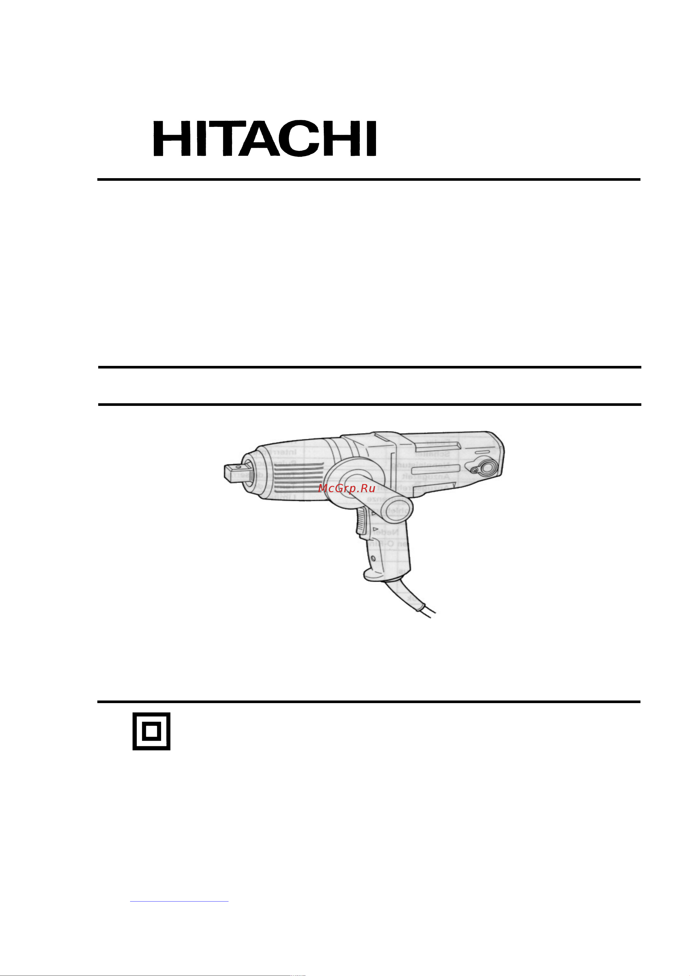 Hitachi WH14 Инструкция к товару онлайн
