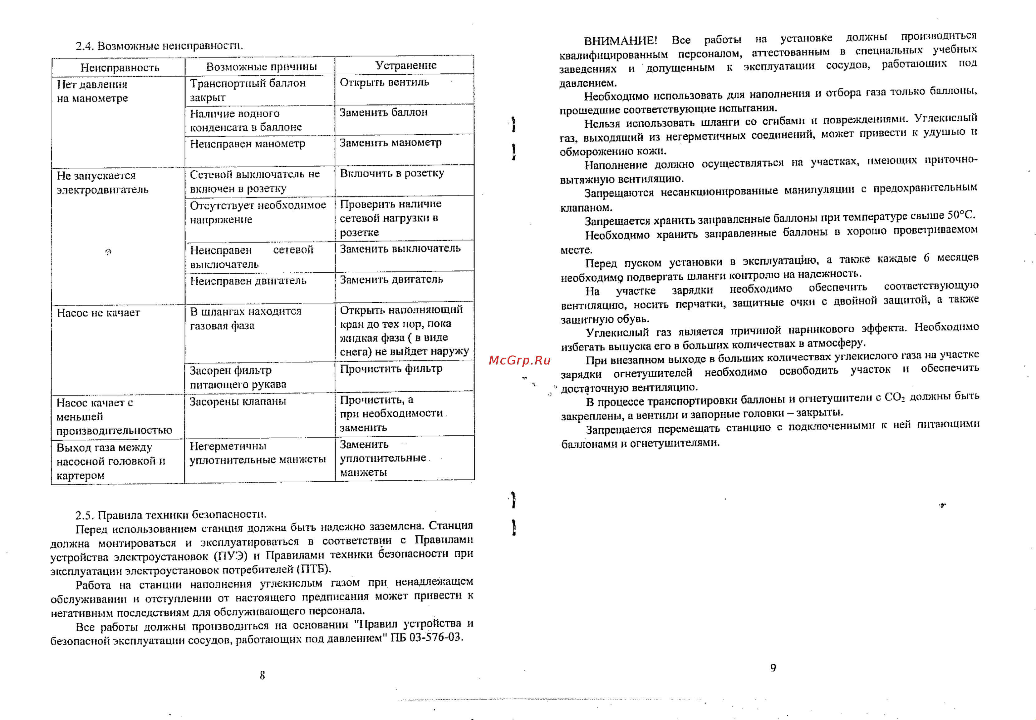 НПО ПУЛЬС УЗС-01П220, версия 220В 1310010200001 Инструкция к товару онлайн [4/8] 853476