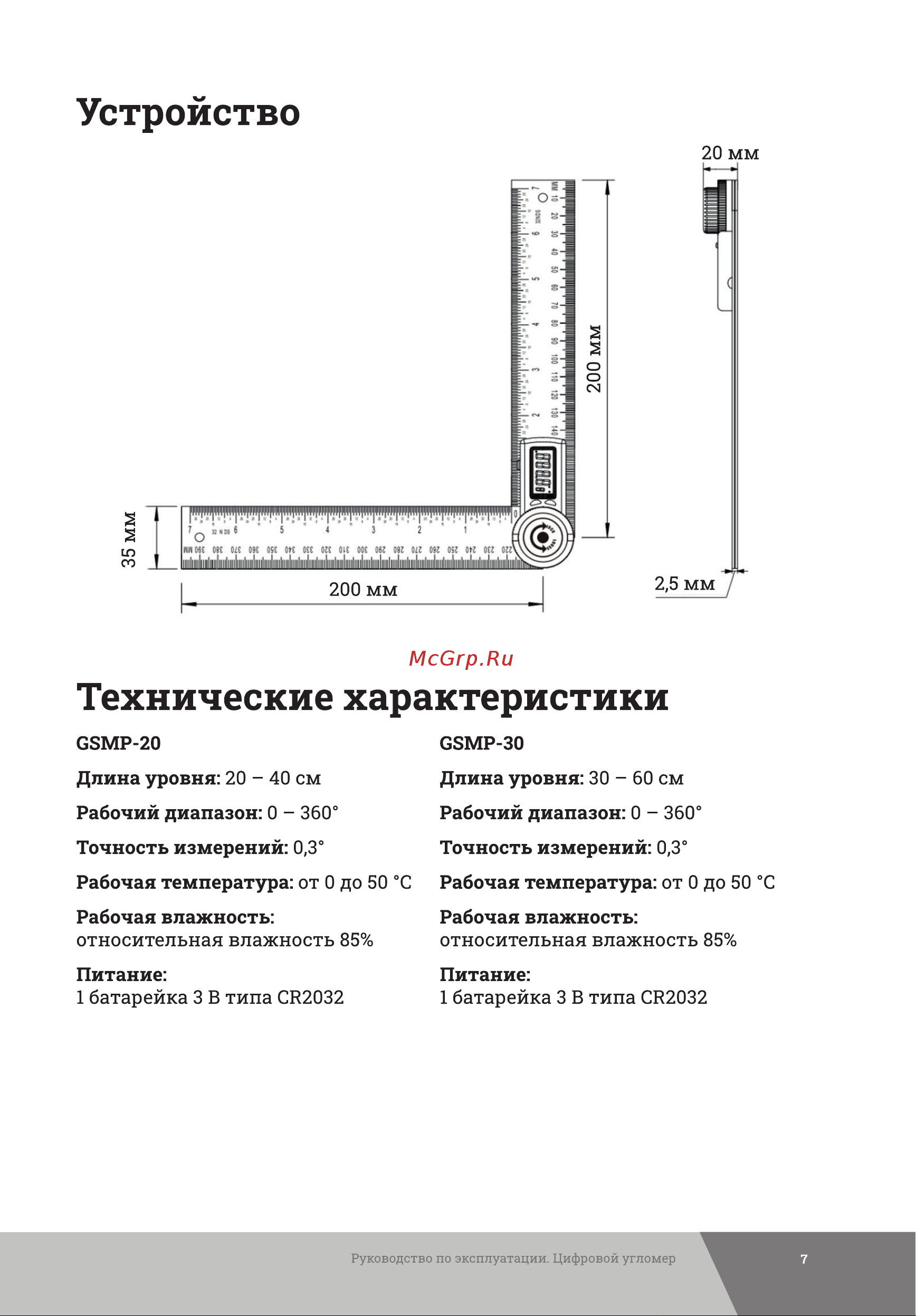 Gigant 30 GSMP-30 Инструкция к товару онлайн [7/16] 853481