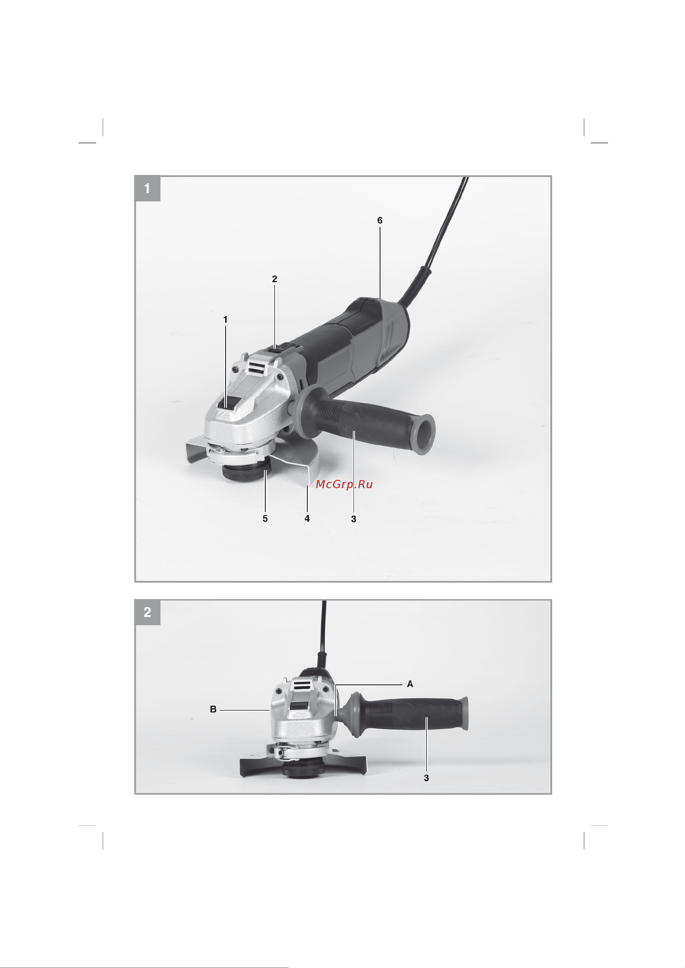 Einhell TE-AG 125/1010 CE Q 4430890 Инструкция к товару онлайн [2/12] 853595