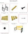 Левша FRAME BASIC-S 60x90x150 см, сталь ,черная/хвоя темная У8А-9650 Инструкция сборки скамейки