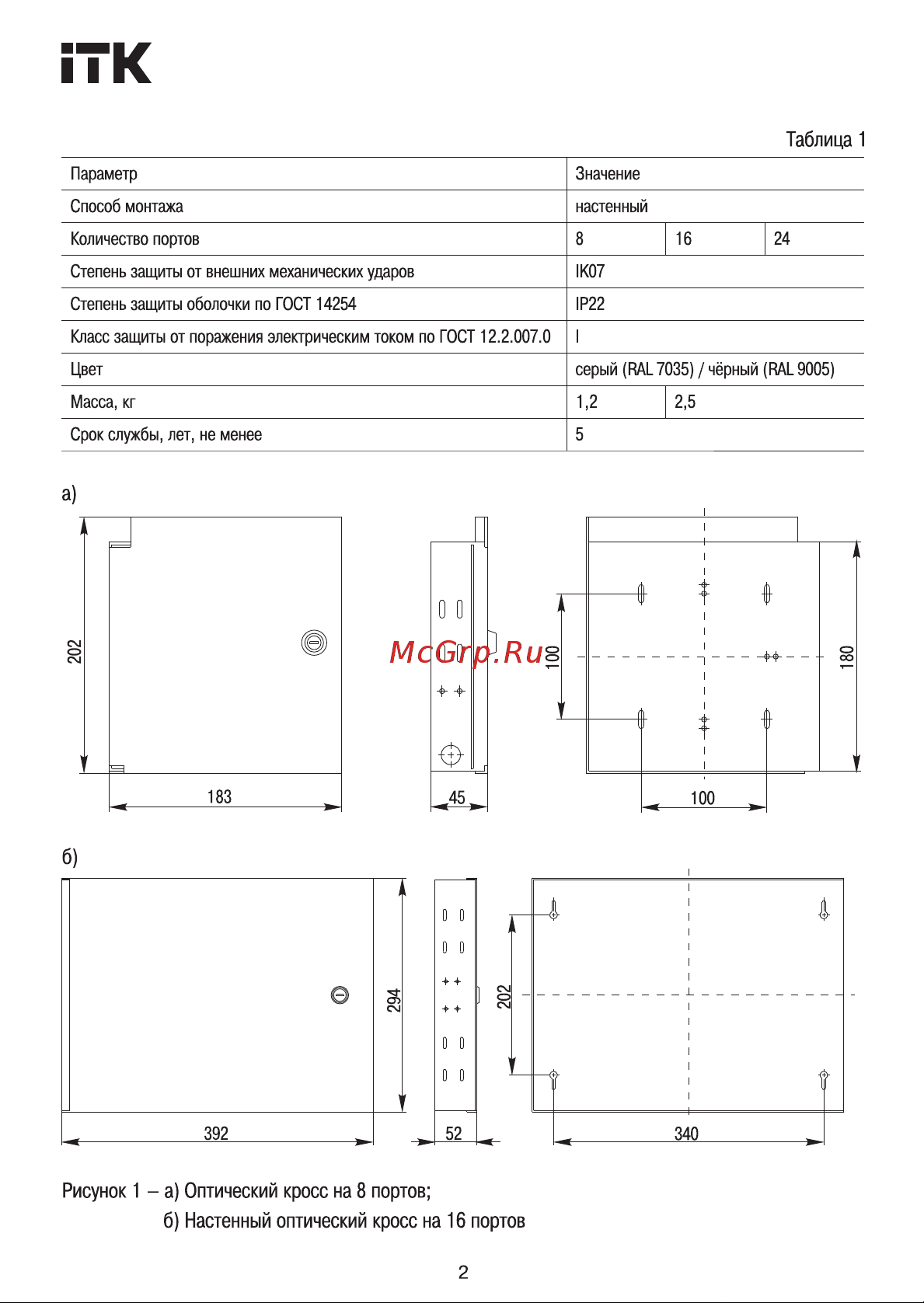 ITK LC duplex 8 портов OS2 FOBX8-N-8LCUD09 Инструкция к товару онлайн [2/10] 853853