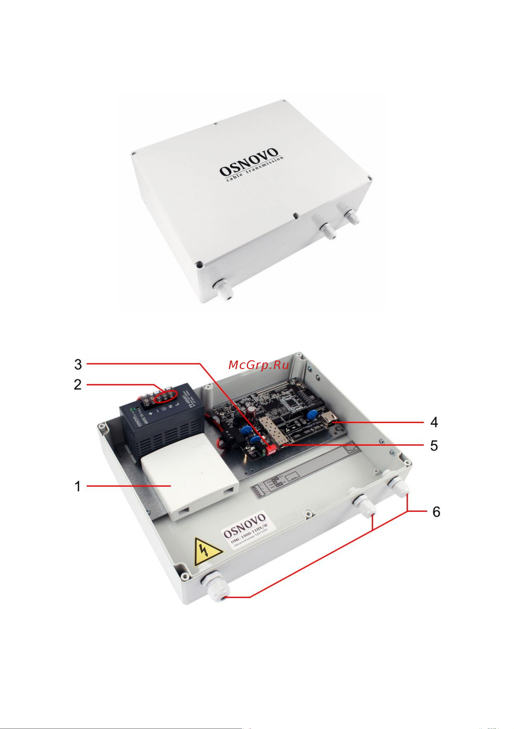 Osnovo OMC-1000-11HX/W Gigabit Ethernet с поддержкой PoE. sct1362 Паспрот онлайн [5/18] 853941