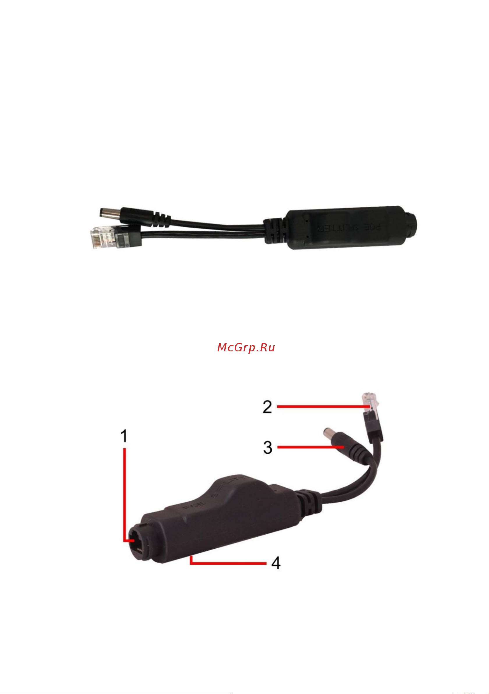 Osnovo PoE Splitter/2W Fast Ethernet sct1256 Паспорт онлайн [4/8] 853949