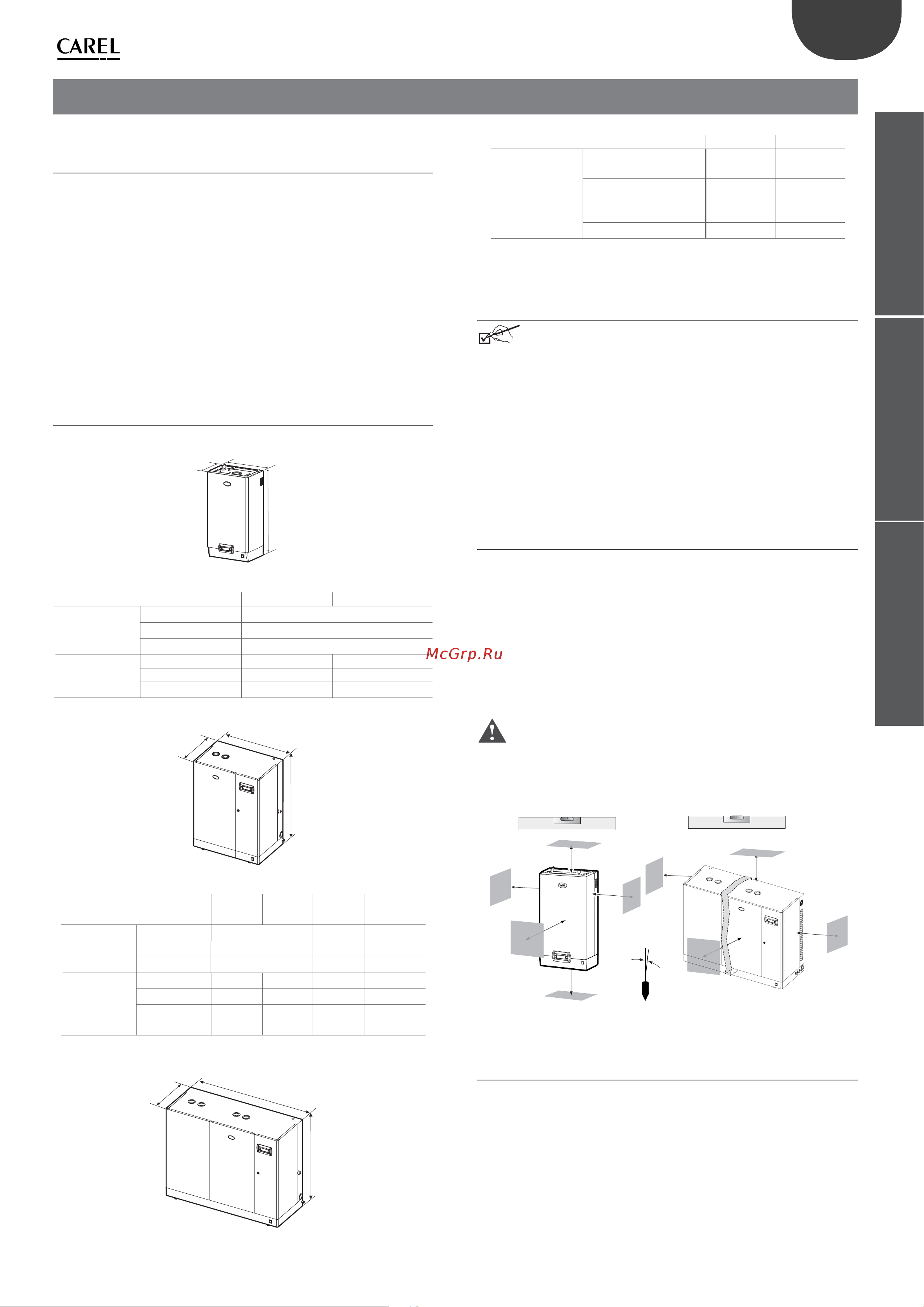 Carel humiSteam X-Plus UE130XLC01 195083 Инструкция к CAREL humiSteam X-Plus 195083 онлайн [7/52] 854148