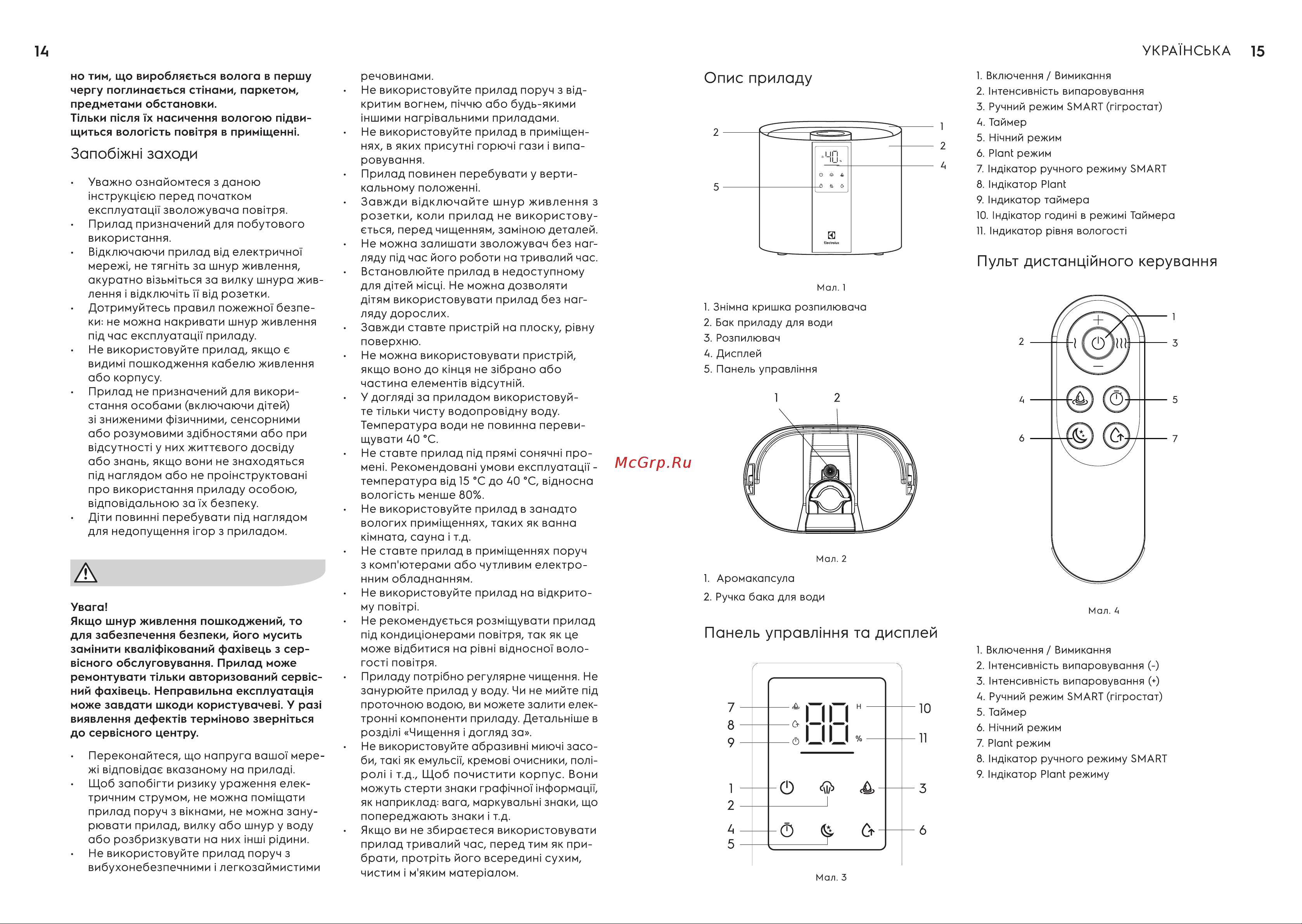 Electrolux EHU-6115D НС-1495905 Инструкция к Electrolux НС-1495905 онлайн [8/15] 854180