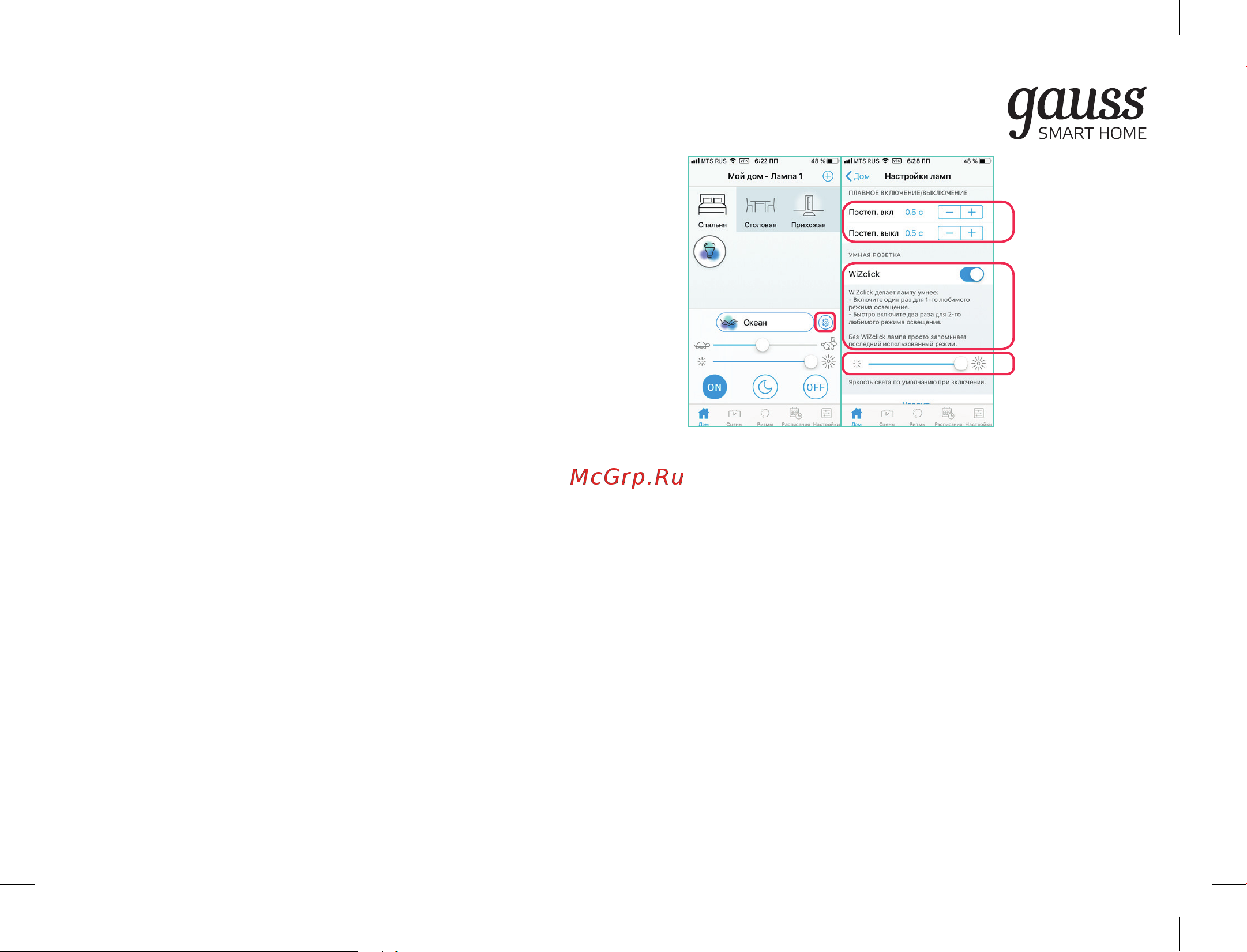 Gauss , Smart Light DIM E27 А60 10 Вт 2700K, диммируемая, управление голосом/смартфоном 1070112 паспрт онлайн [11/19] 854236