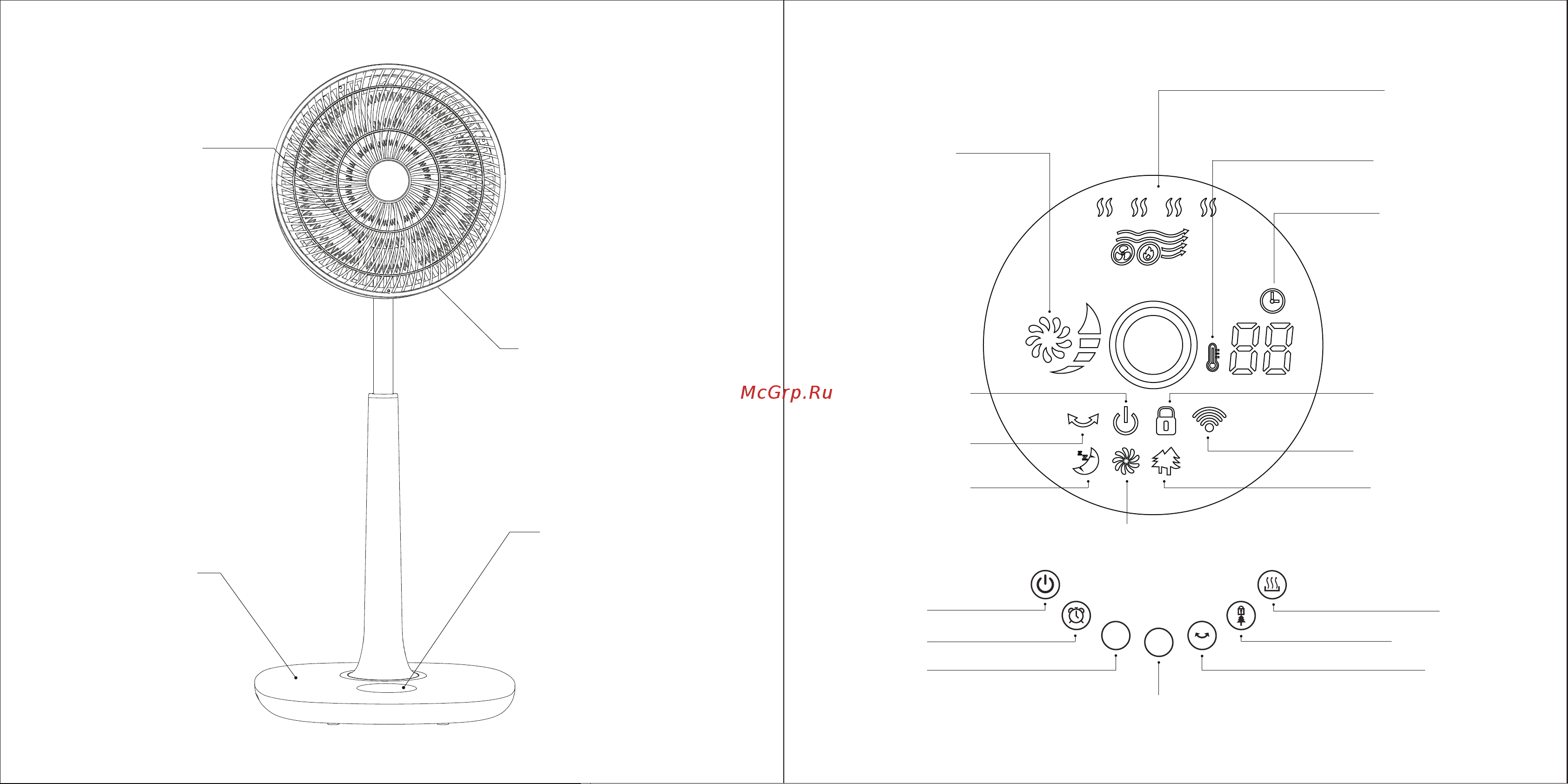 Hiper IoT Heater Fan v1, 2в1 HI-HTF1 Инструкция к HIPER IoT Heater Fan v1 HI-HTF1 онлайн [3/6] 854296