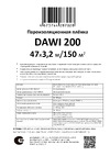 Delta dawi 200 3.20x47 м 469367 Этикетка материала