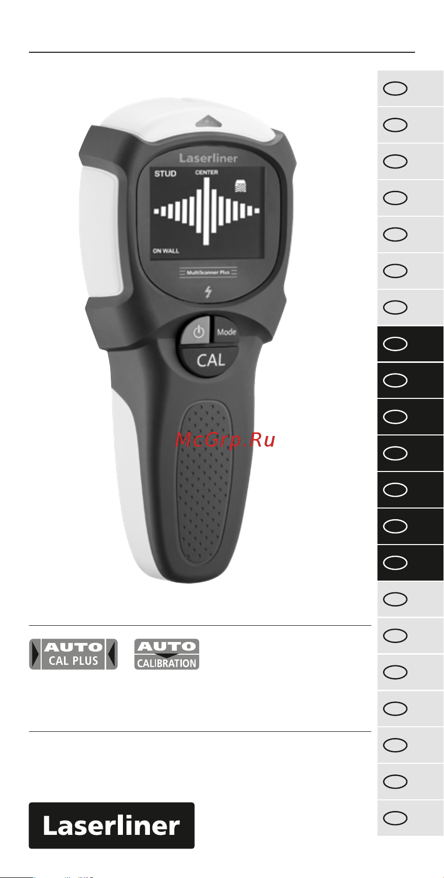 Laserliner MultiScanner Plus металла и кабелей 080.967A MultiScanner Plus инструкция онлайн