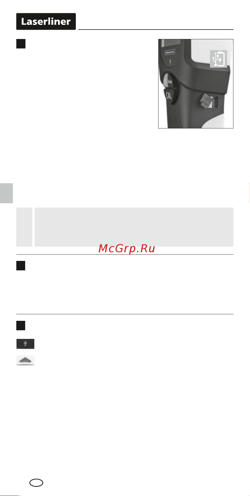 Laserliner MultiScanner Plus металла и кабелей 080.967A MultiScanner Plus инструкция онлайн [4/88] 854686