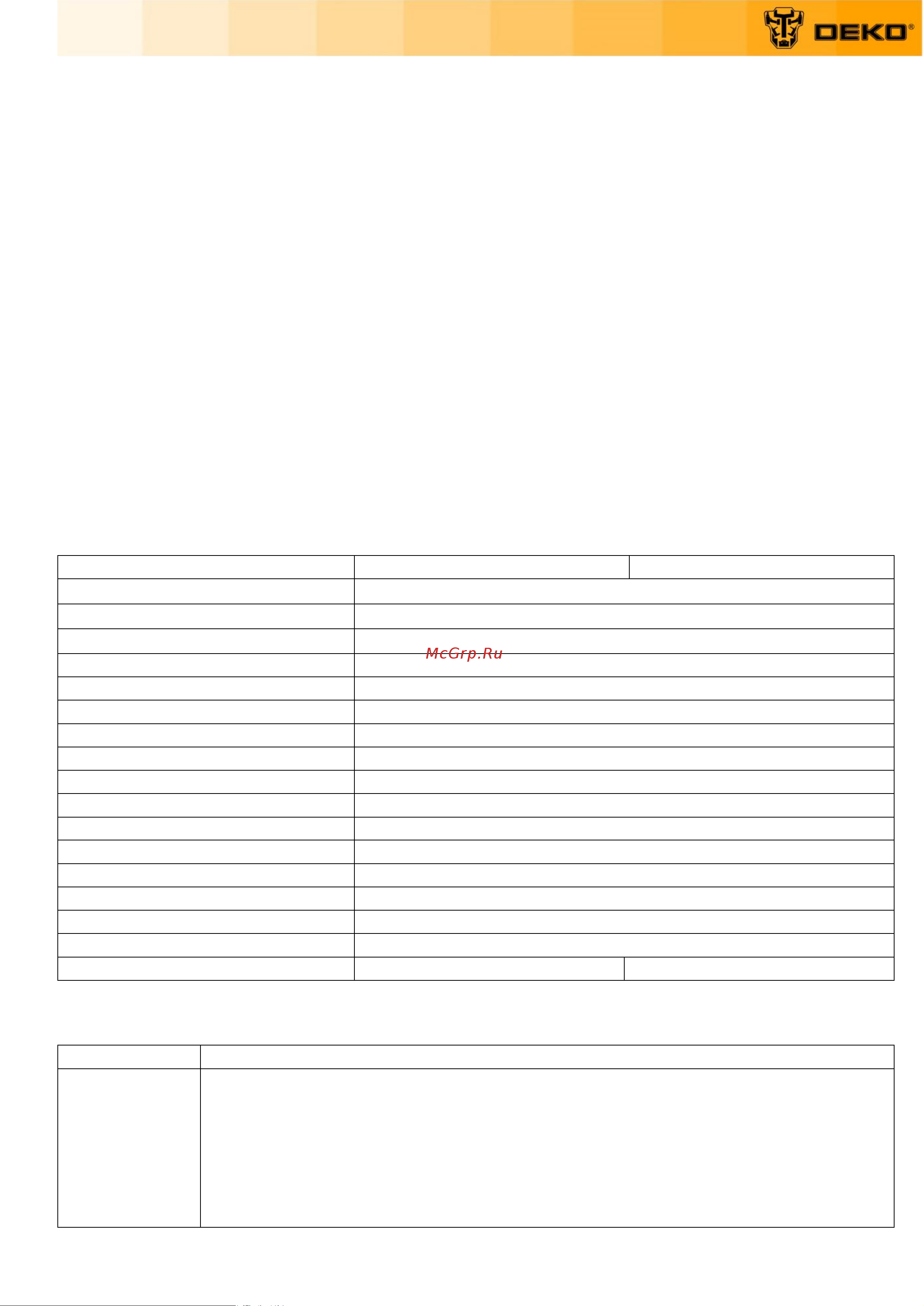 Deko Loner 20V ONE +, 20В, 1x4.0 Ач 085-1004 Инструкция по эксплуатации онлайн [3/18] 855034