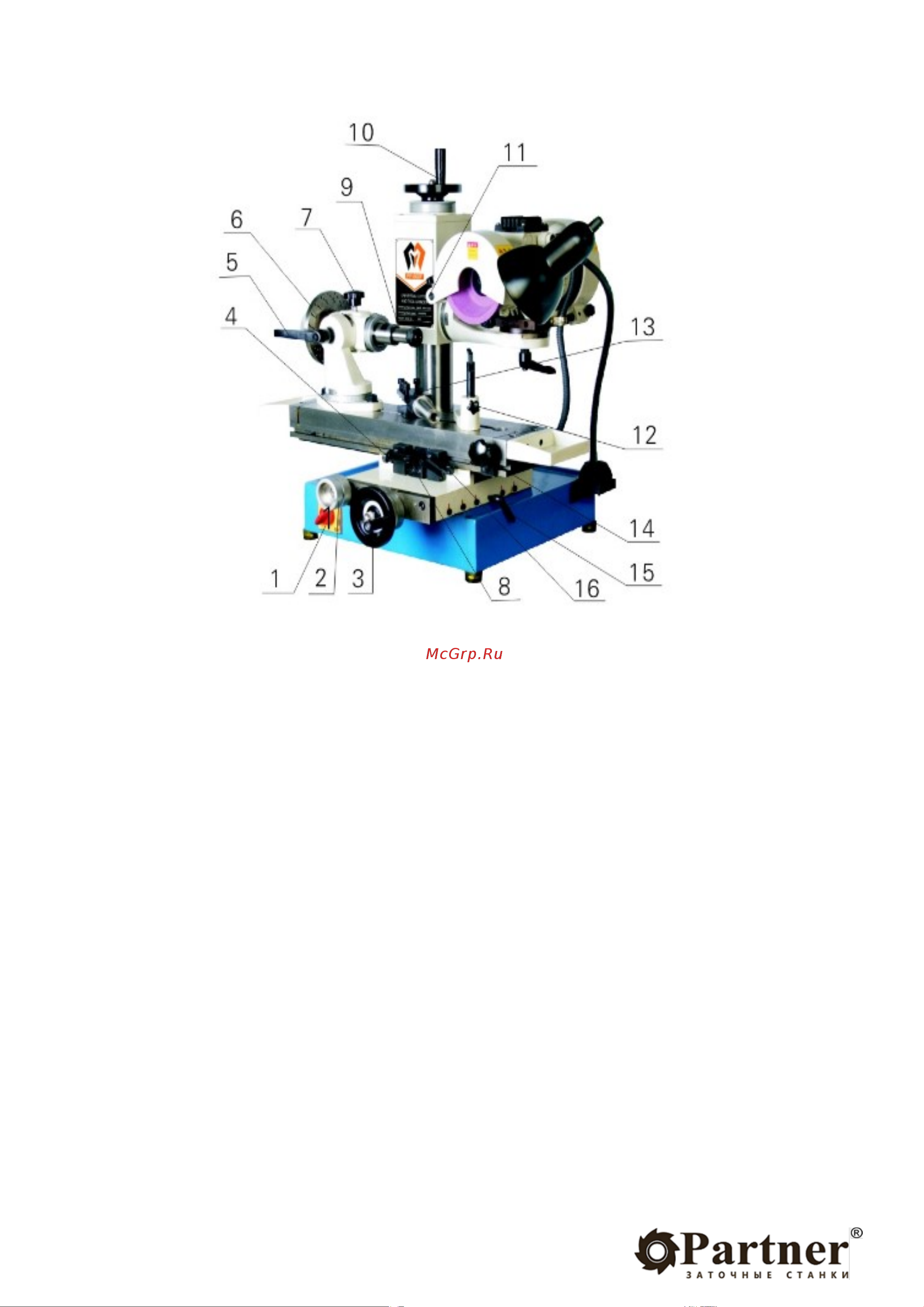 Partner PP-600F 506001 Инструкция к станку Partner PP-600F онлайн [5/19] 855069