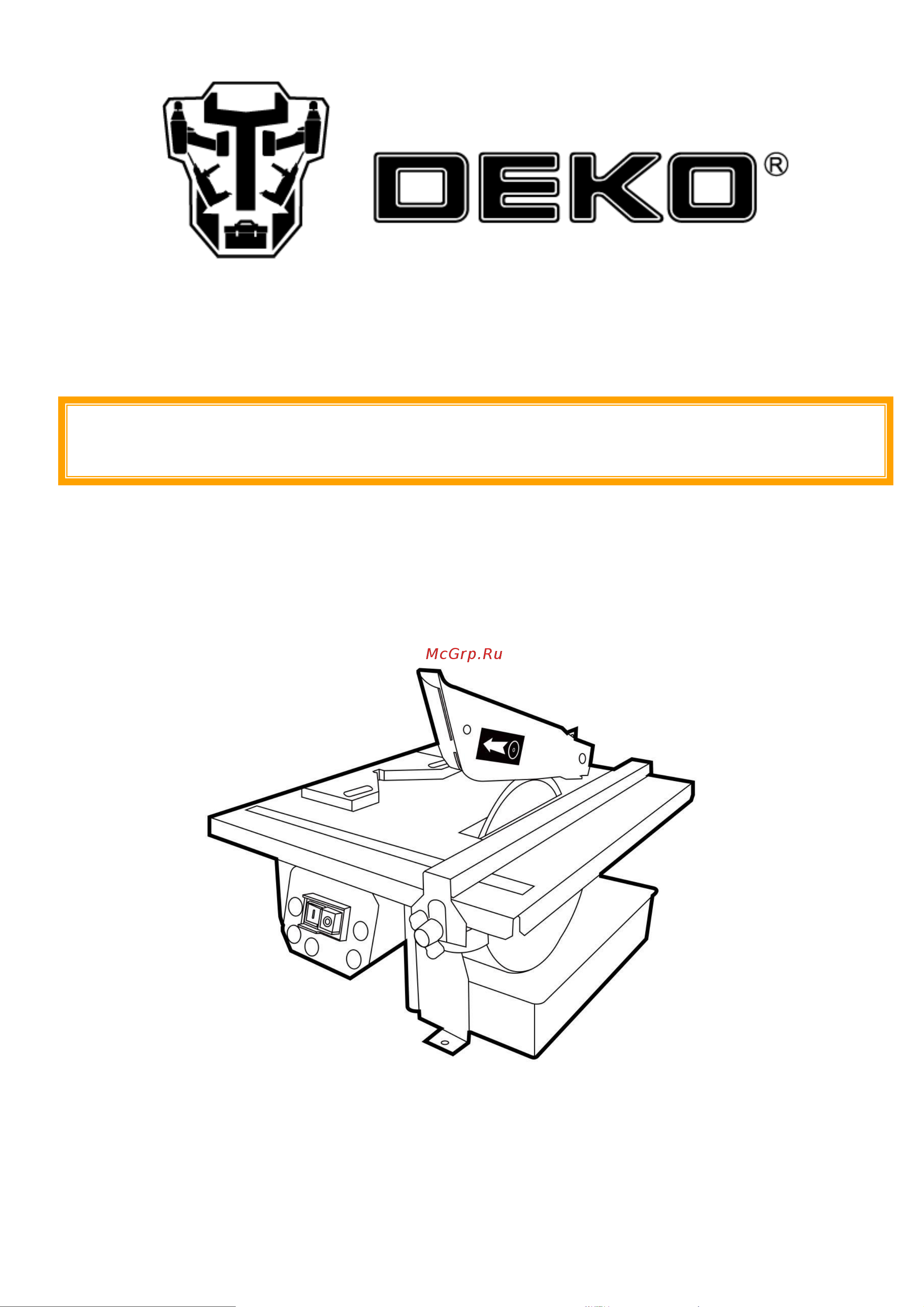Deko DTC 180-600 063-4984 Инструкция по эксплуатации онлайн