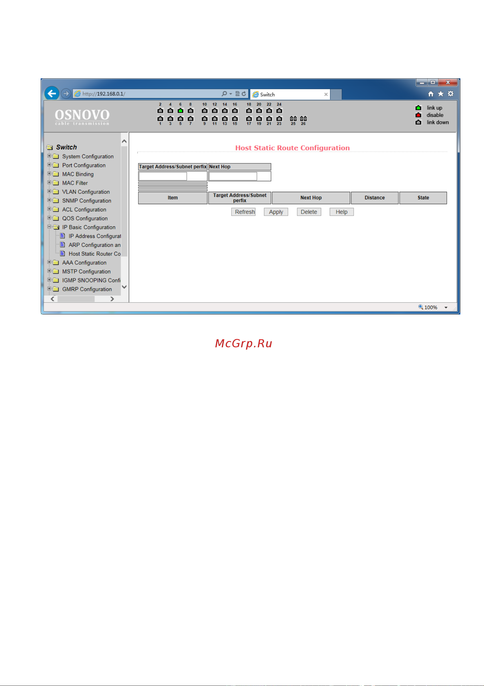 Osnovo SW-8244/L(400W) L2 PoE Gigabit Ethernet на 24 RJ45 PoE + 4 x GE Combo Uplink порта sct1274 Паспорт онлайн [53/81] 855168