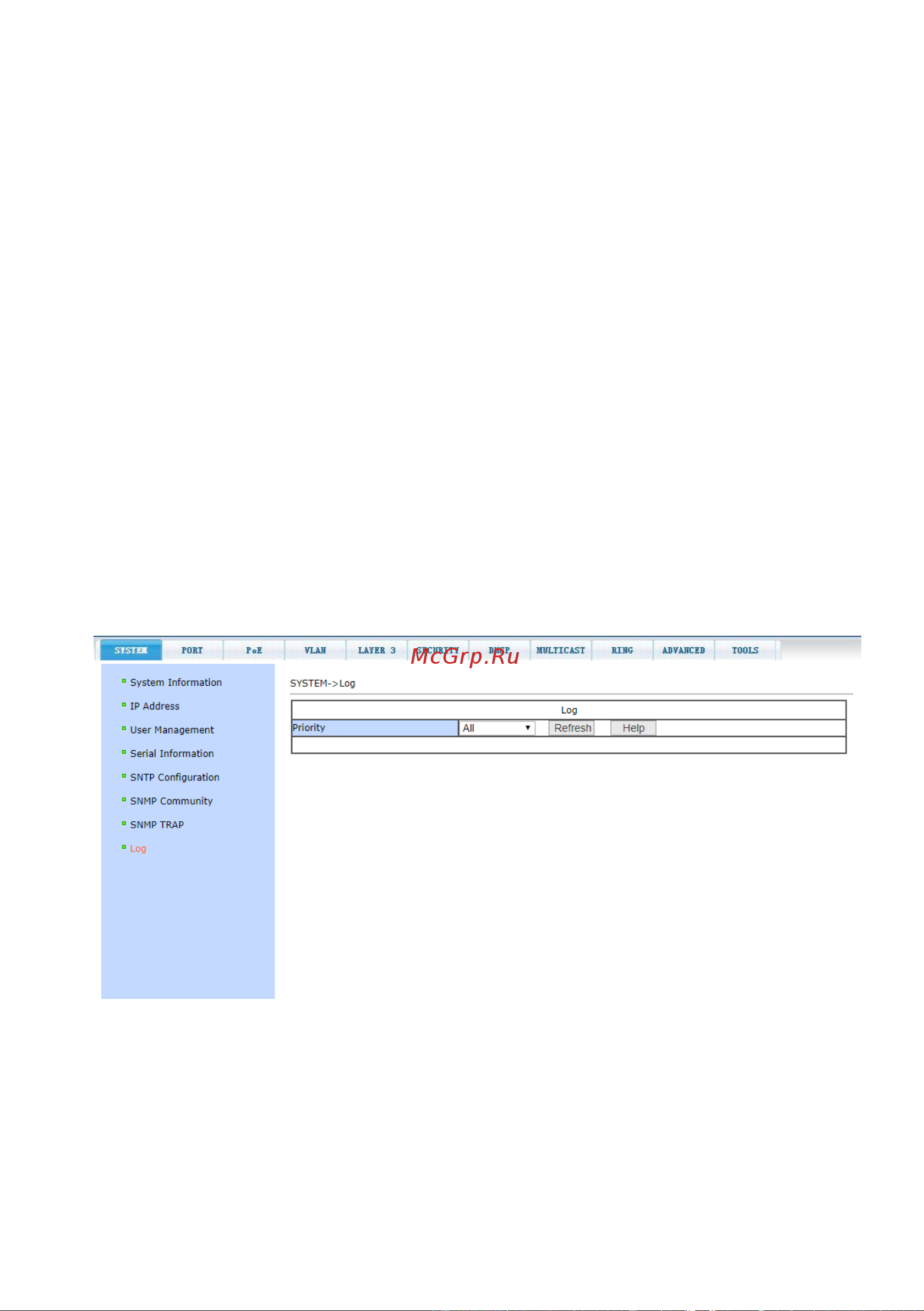 Osnovo SW-24G4X-2L Gigabit Ethernet на 24xRJ45 + 4x10G SFP+ Uplink sct1444 Паспорт онлайн [37/106] 855174
