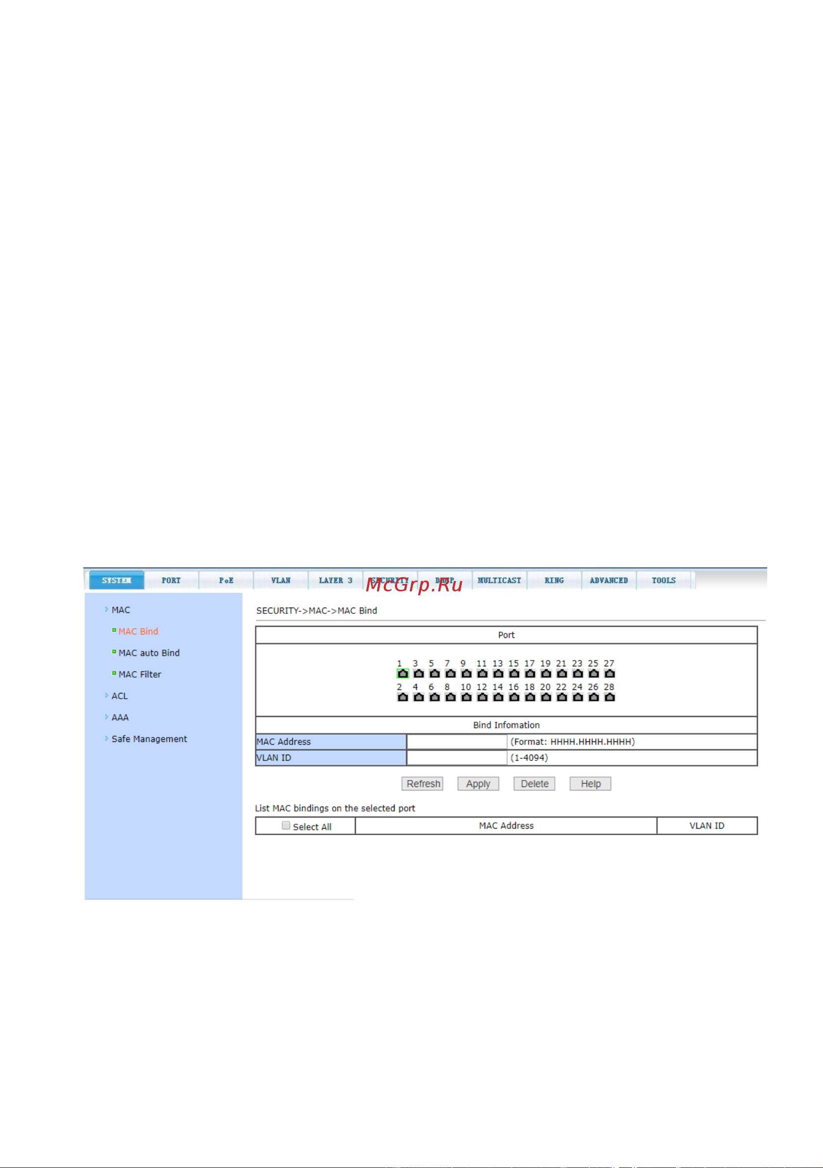 Osnovo SW-24G4X-1L Gigabit Etherent на 24xRJ45 PoE + 4x10G SFP+ порта sct1473 Паспорт онлайн [49/106] 855173