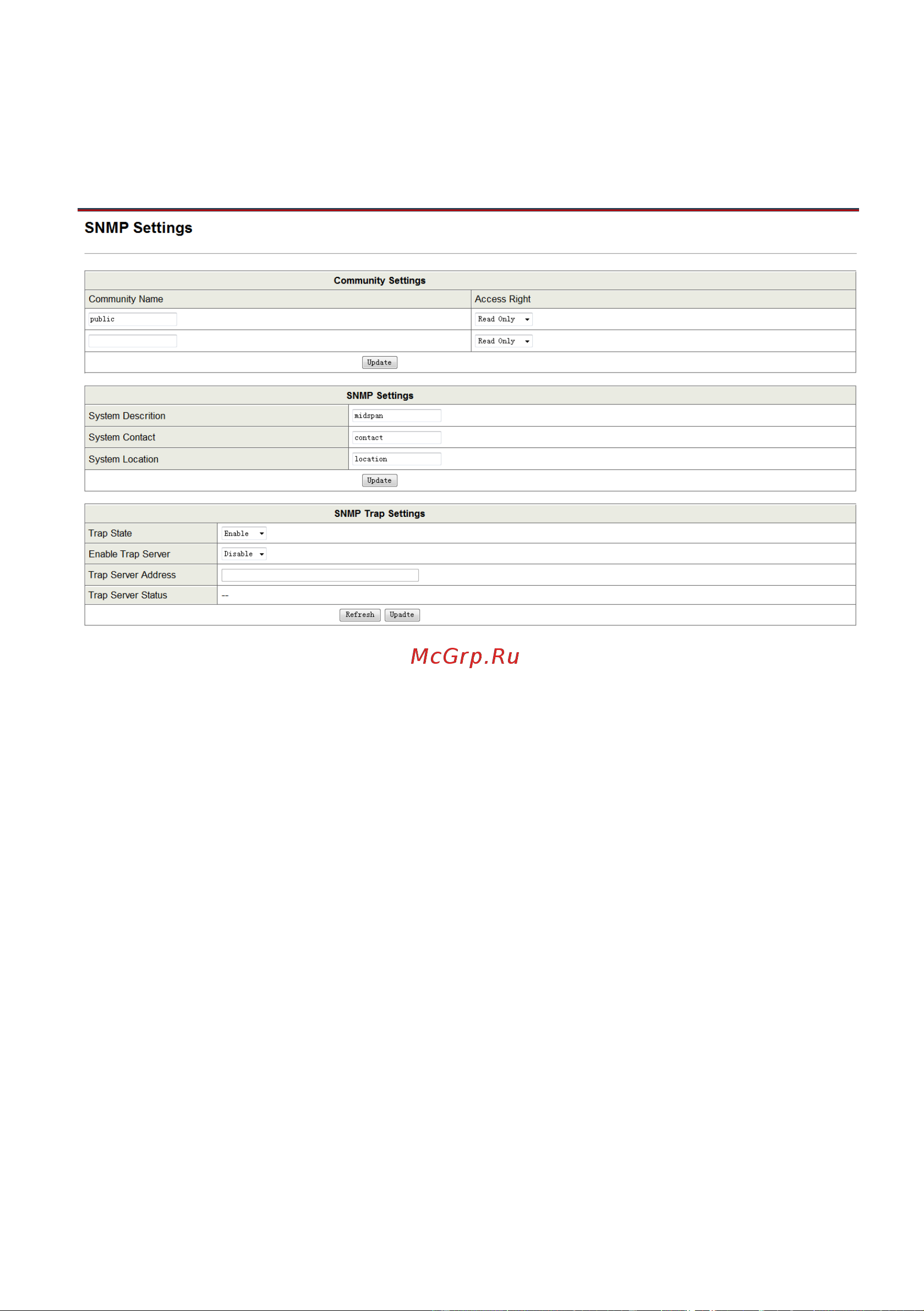 Osnovo Midspan-24/370RGM Gigabit Ethernet на 24 порта. sct0994 Паспорт онлайн [19/22] 855178