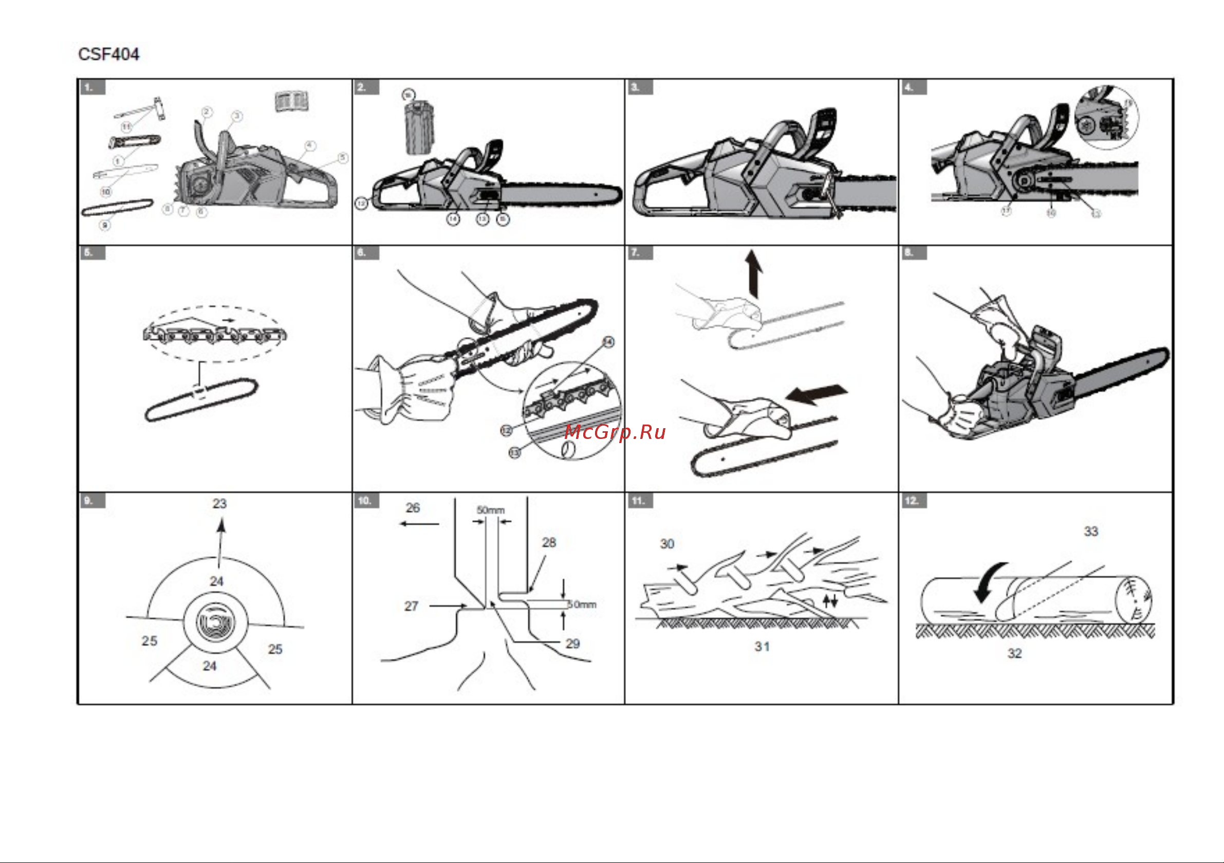 Greenworks GD40CS18 40V 2005807 Инструкция к GreenWorks GD40CS18 2005807 онлайн [2/20] 855204