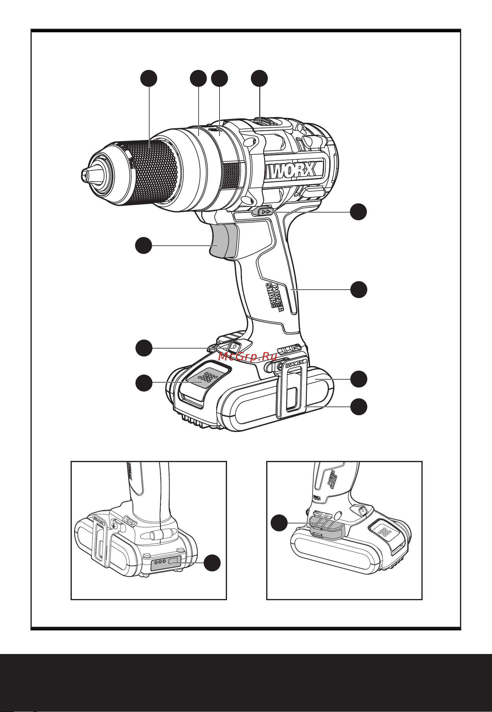 Worx WX354 Инструкция WX354 онлайн [2/15] 855261