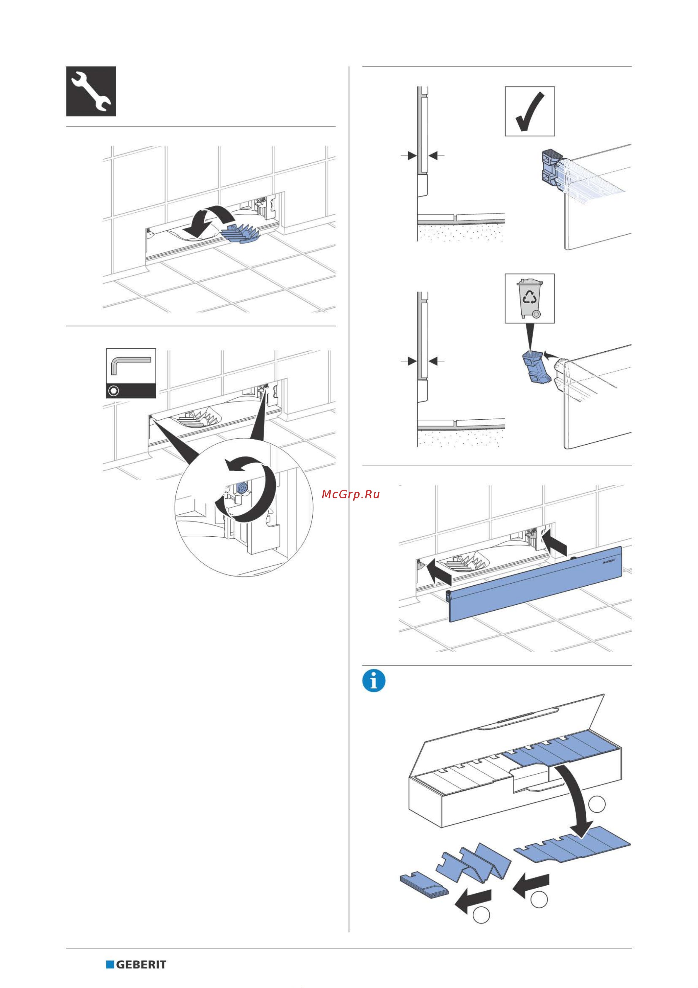 Geberit 154.335.21.1 хром глянцевый 00000034610 Инструкция к Geberit 154.335.21.1 00000034610 онлайн [2/4] 855305