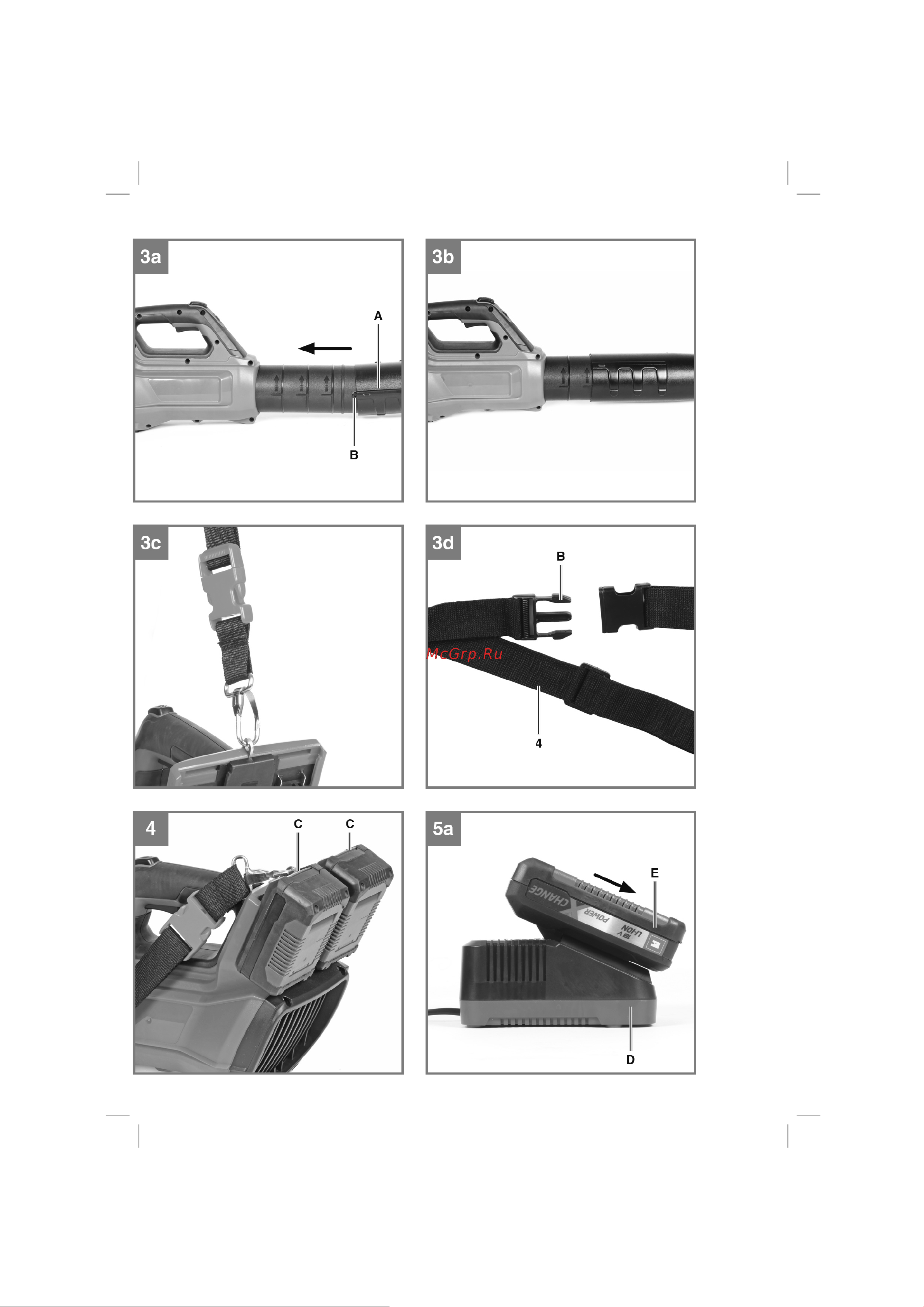 Einhell PXC GE-LB 36/210 Li E-Solo 3433620 Инструкция к товару онлайн [3/12] 855329