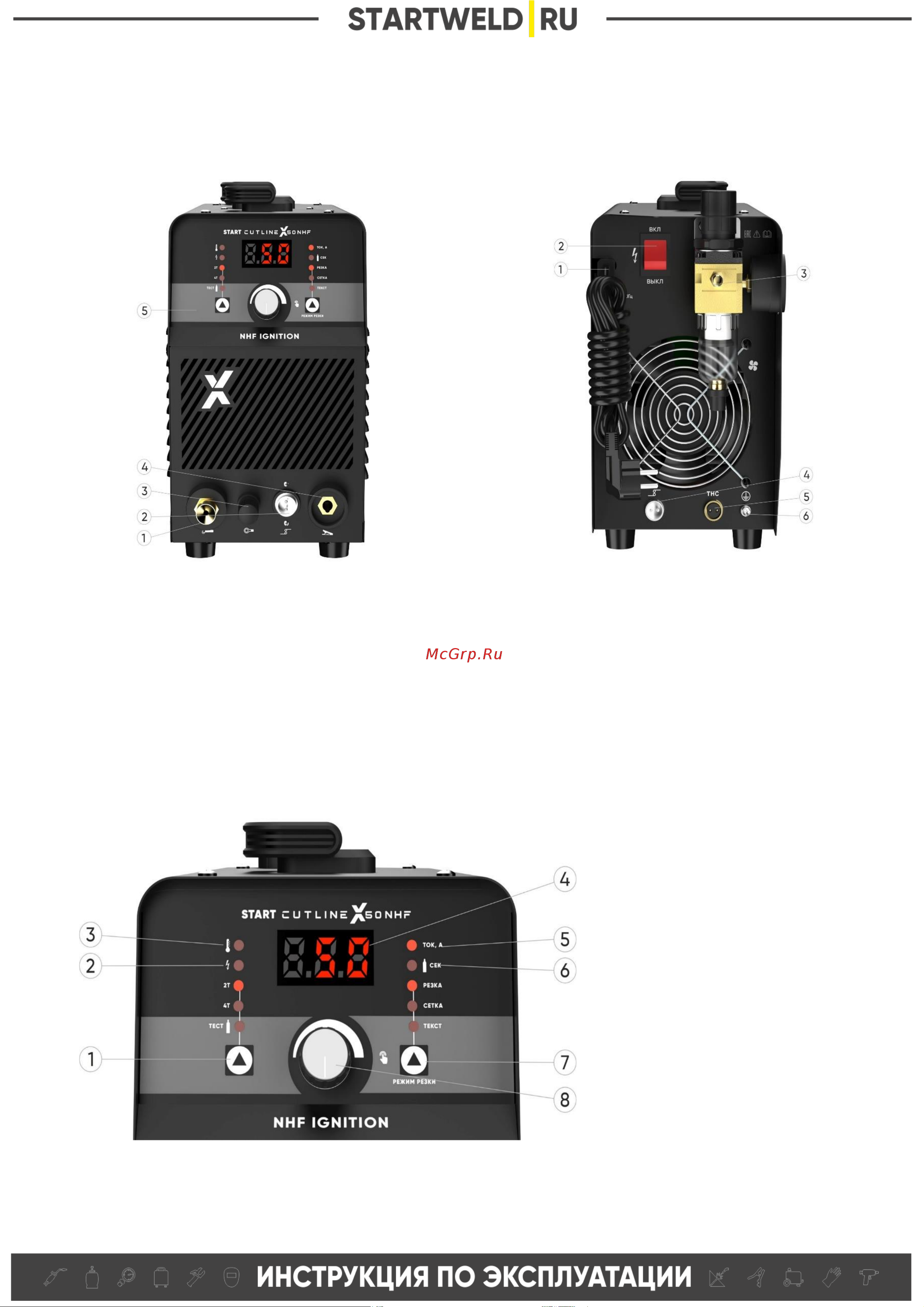 Старт CutLine X50 NHF 5ST55 Инструкция START CUTLINE X50NHF онлайн [6/20] 855357