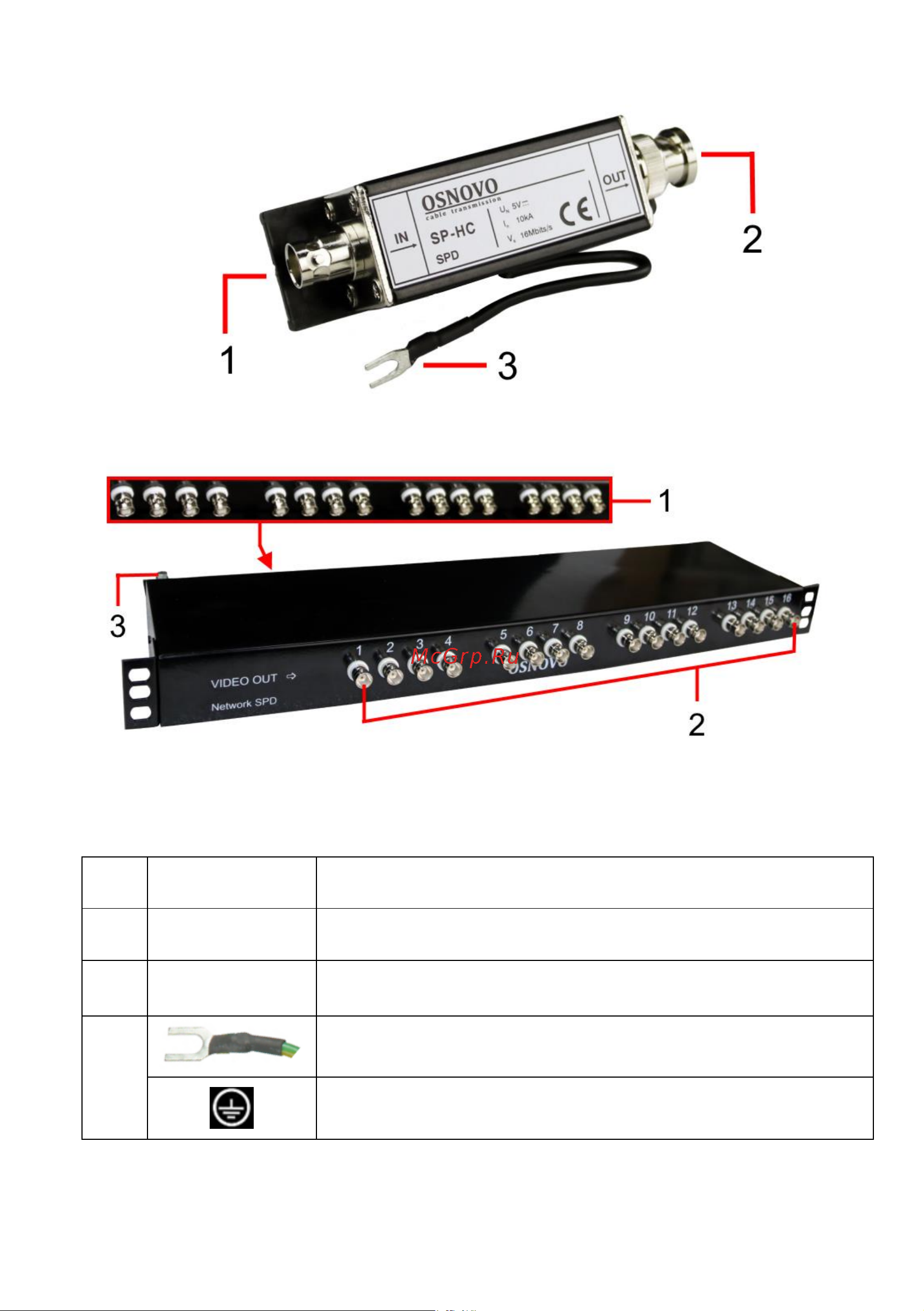 Osnovo SP-HC HDCVI/HDTVI/AHD одноканальное для коаксиального кабеля sct1007 Паспорт онлайн [5/9] 855486