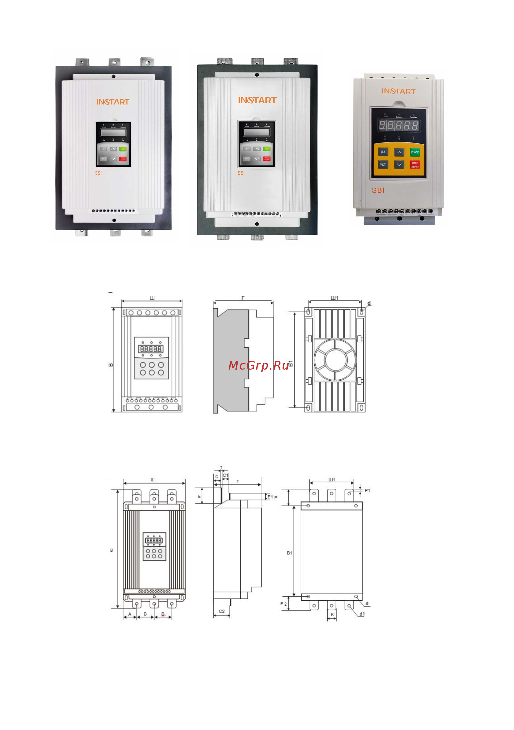 Instart ssi-37/75-04 00060800 Руководство по эксплуатации УПП INSTART серии SSI и SBI онлайн [10/50] 855527