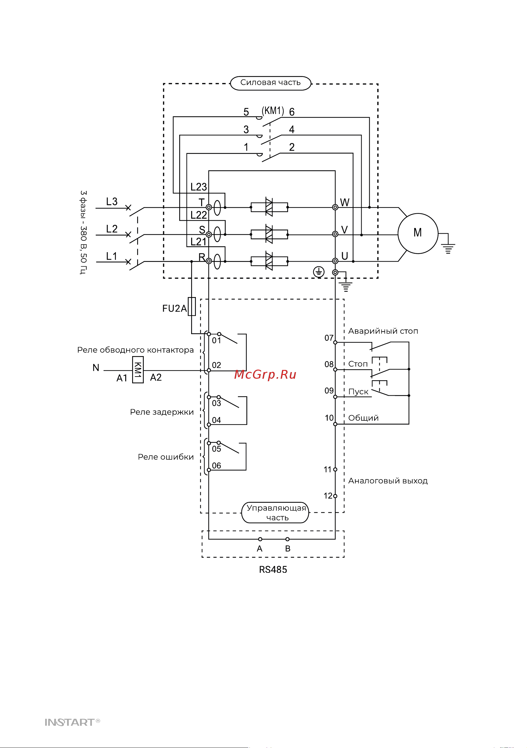 Instart ssi-37/75-04 00060800 Руководство по эксплуатации УПП INSTART серии SSI и SBI онлайн [15/50] 855527