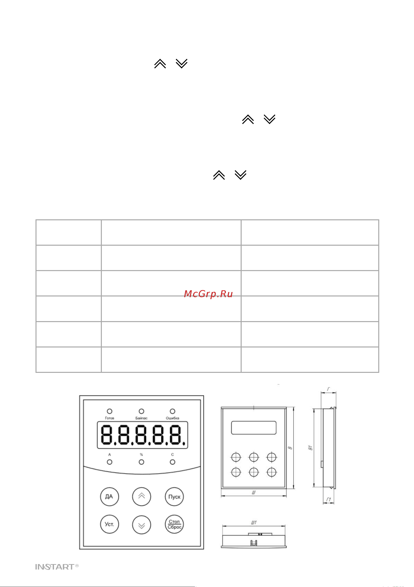 Instart ssi-37/75-04 00060800 Руководство по эксплуатации УПП INSTART серии SSI и SBI онлайн [25/50] 855527