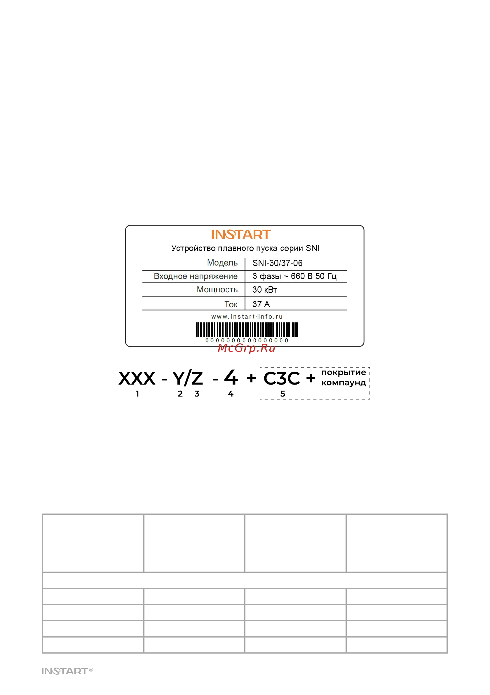 Instart sni-450/920-04 00132400 Руководство онлайн [7/86] 855520