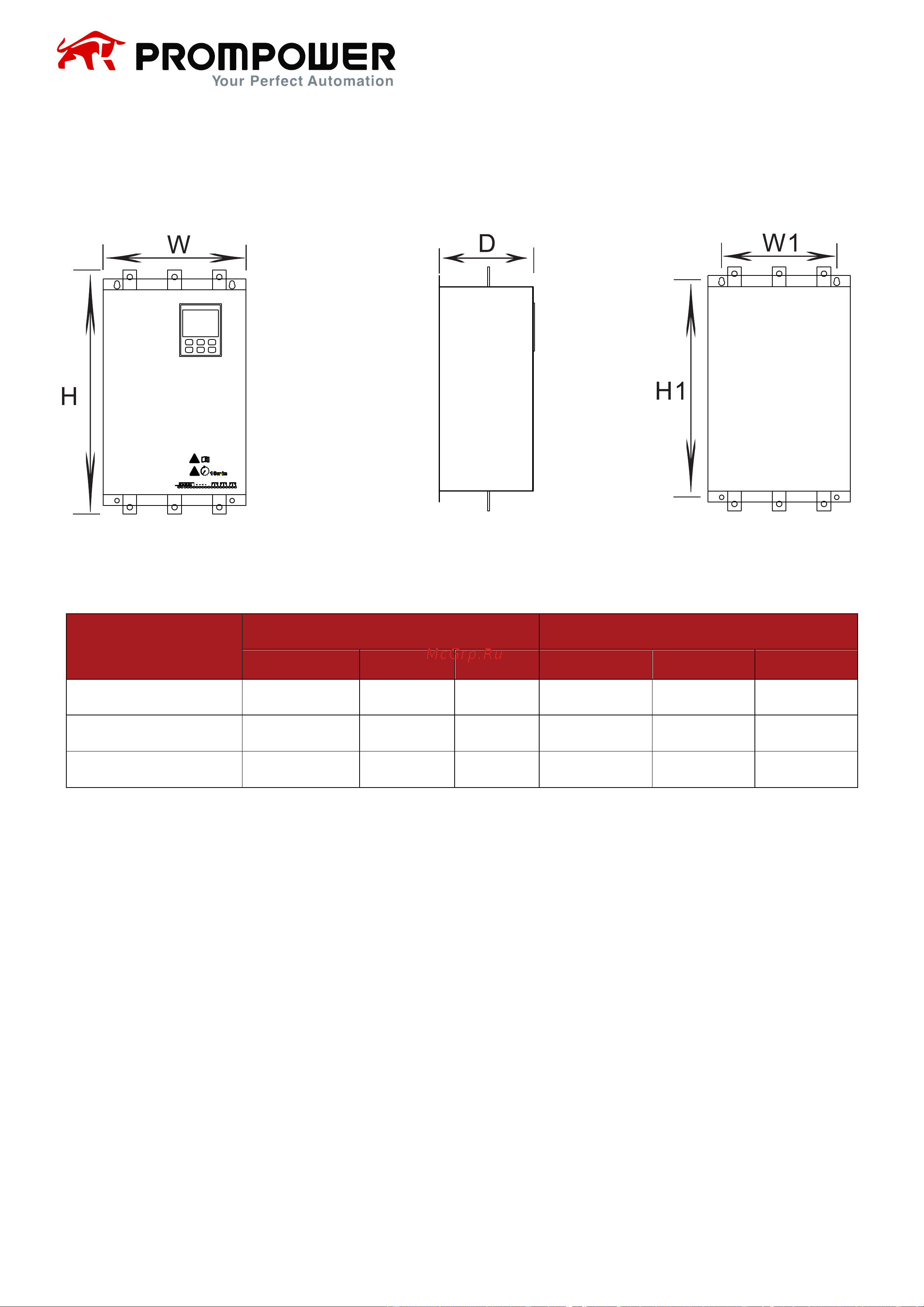 Prompower p2s-300-4-30-b, напряжение 380 в, мощность 30 квт, 60 а P2S300430B Руководство по эксплуатации онлайн [40/41] 855543