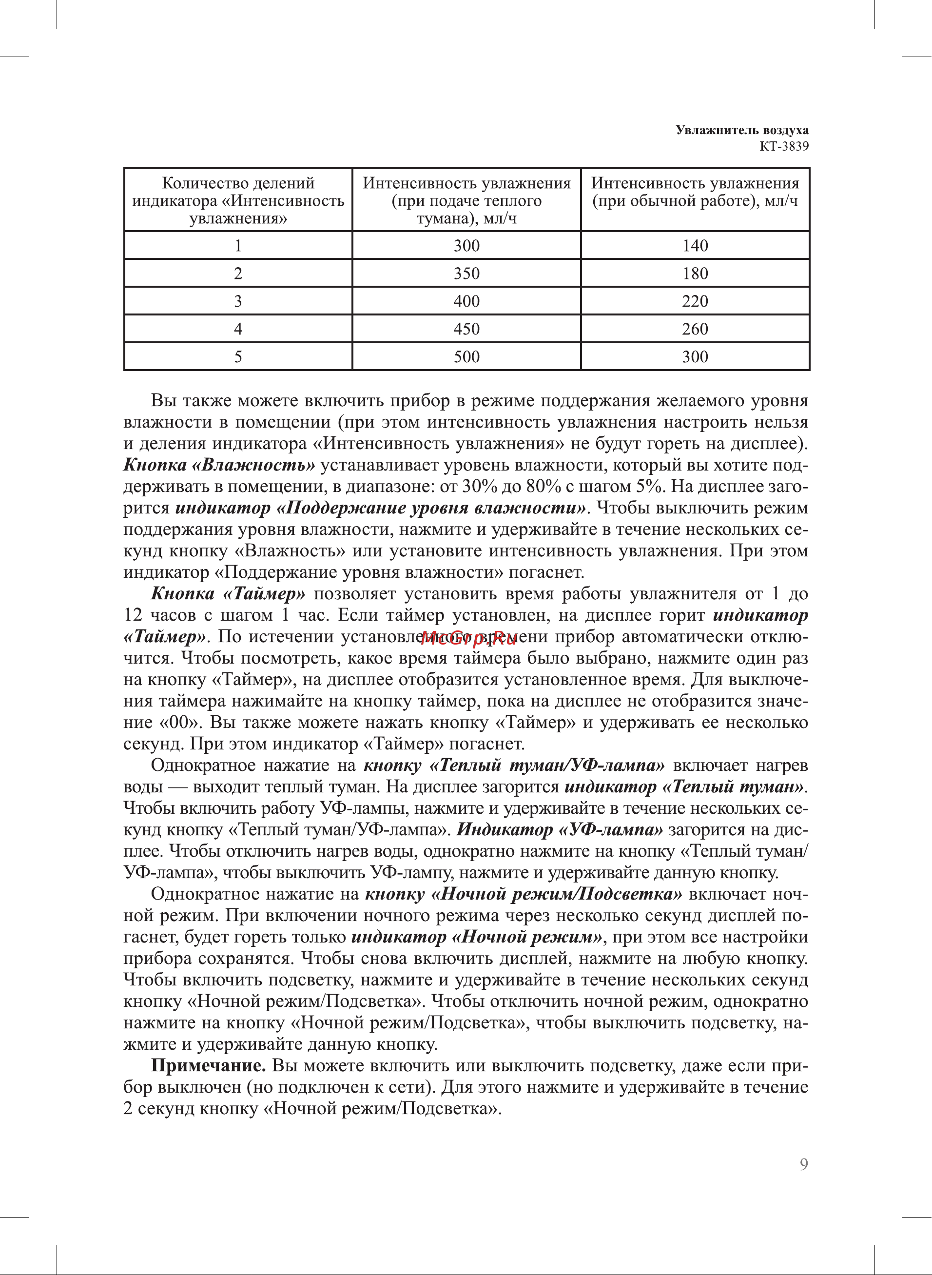 Kitfort КТ-3839 3839 онлайн [9/24] 855816