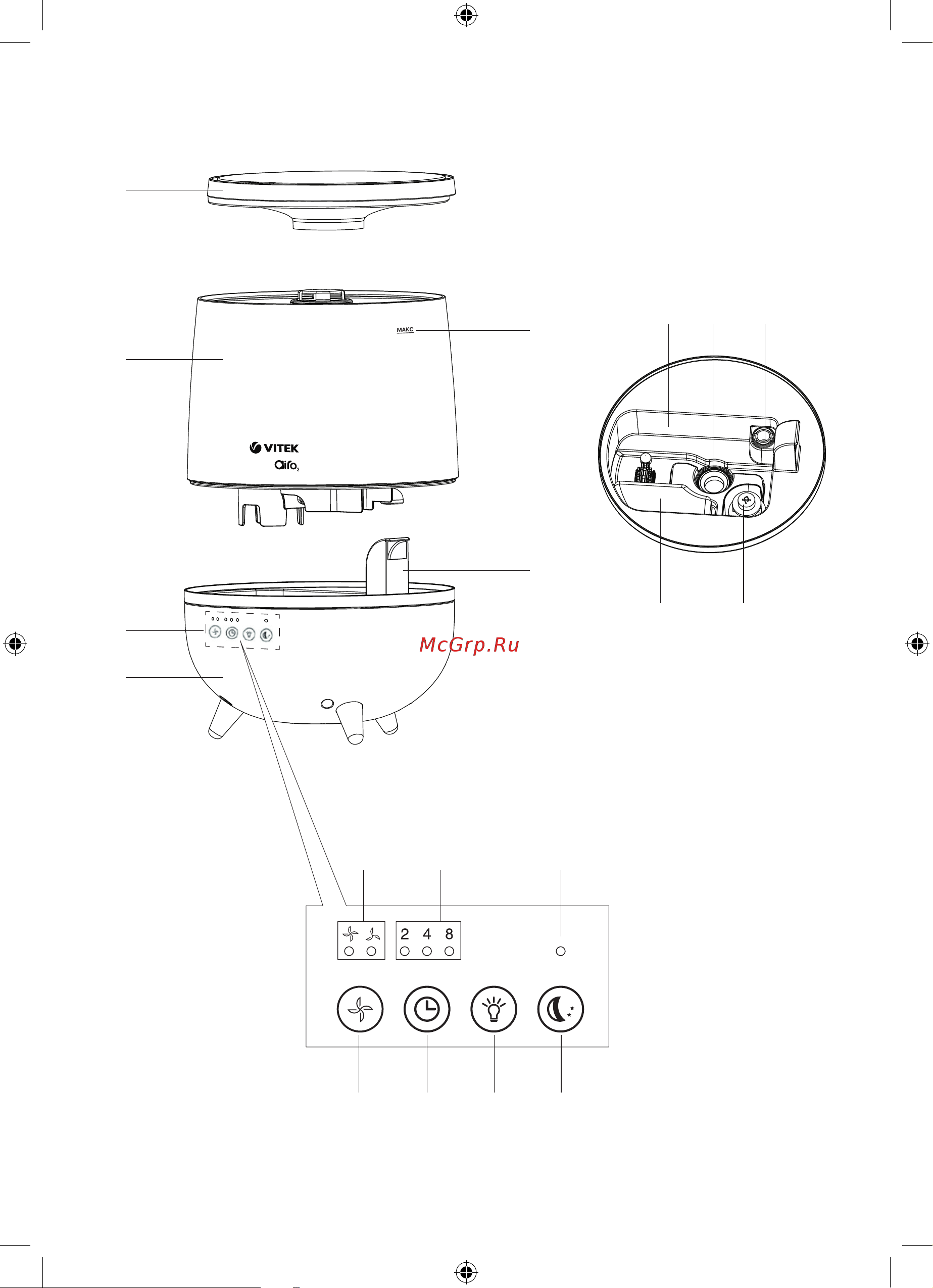 Vitek Midnight VT-2356 2356-VT-01 Инструкция по применению онлайн [2/28] 855824