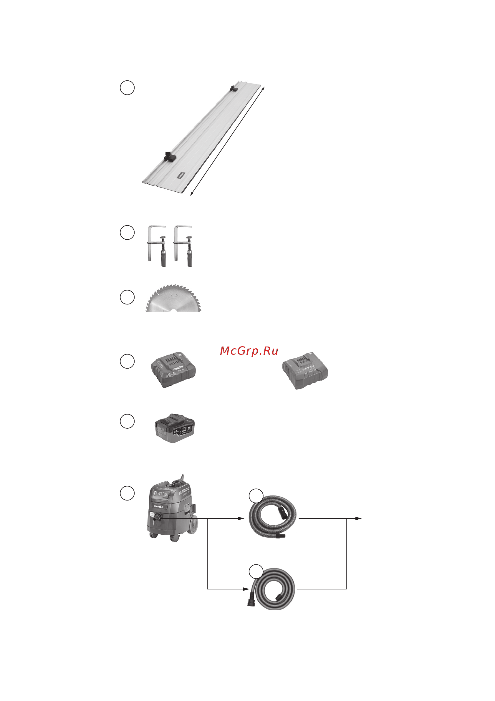 Metabo KS 18 LTX 57 + 1 Li-Powerх 4 Ач + ЗУ ASC30-36 T03480 Инструкция к товару онлайн [4/96] 855988