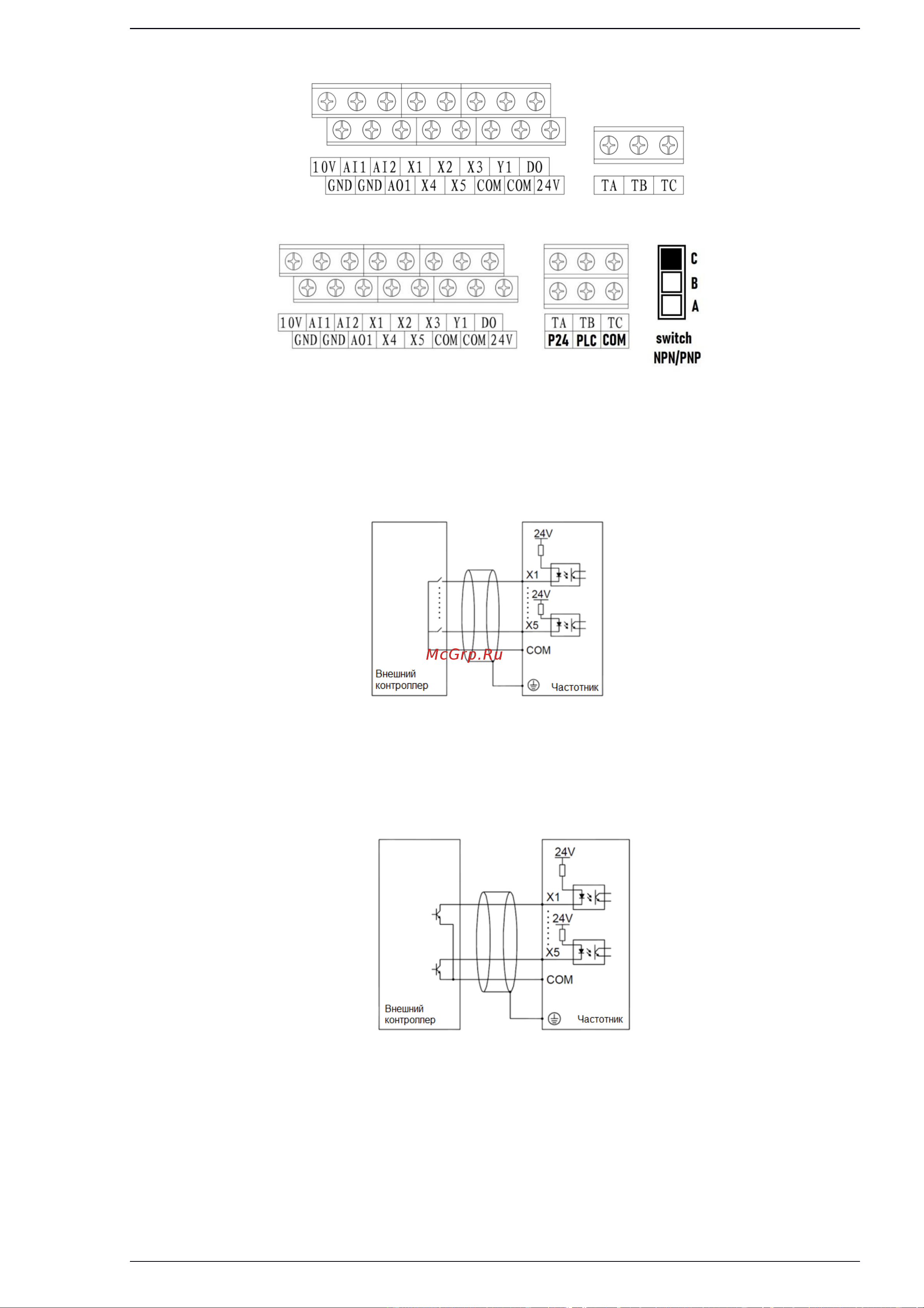 Innovert ITD402U43B2 (4,0 кВтx380 В), выходной ток 9.0 А, NPN/PNP ITD402U43B2_0302 Инструкция онлайн [27/123] 856158